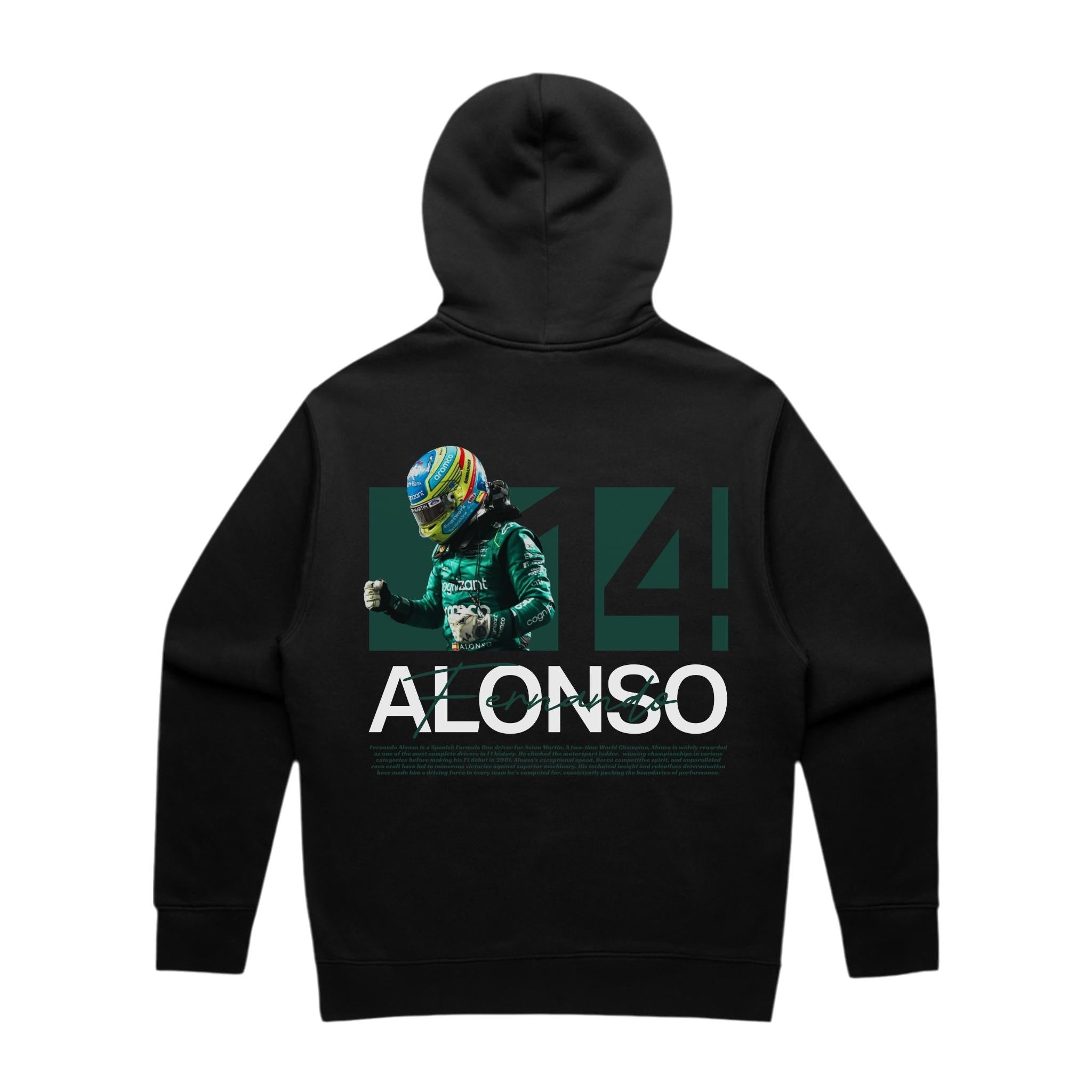 Alonso Graphic Hoodie - Motorsport Merch - F1 Apparel - Clothing