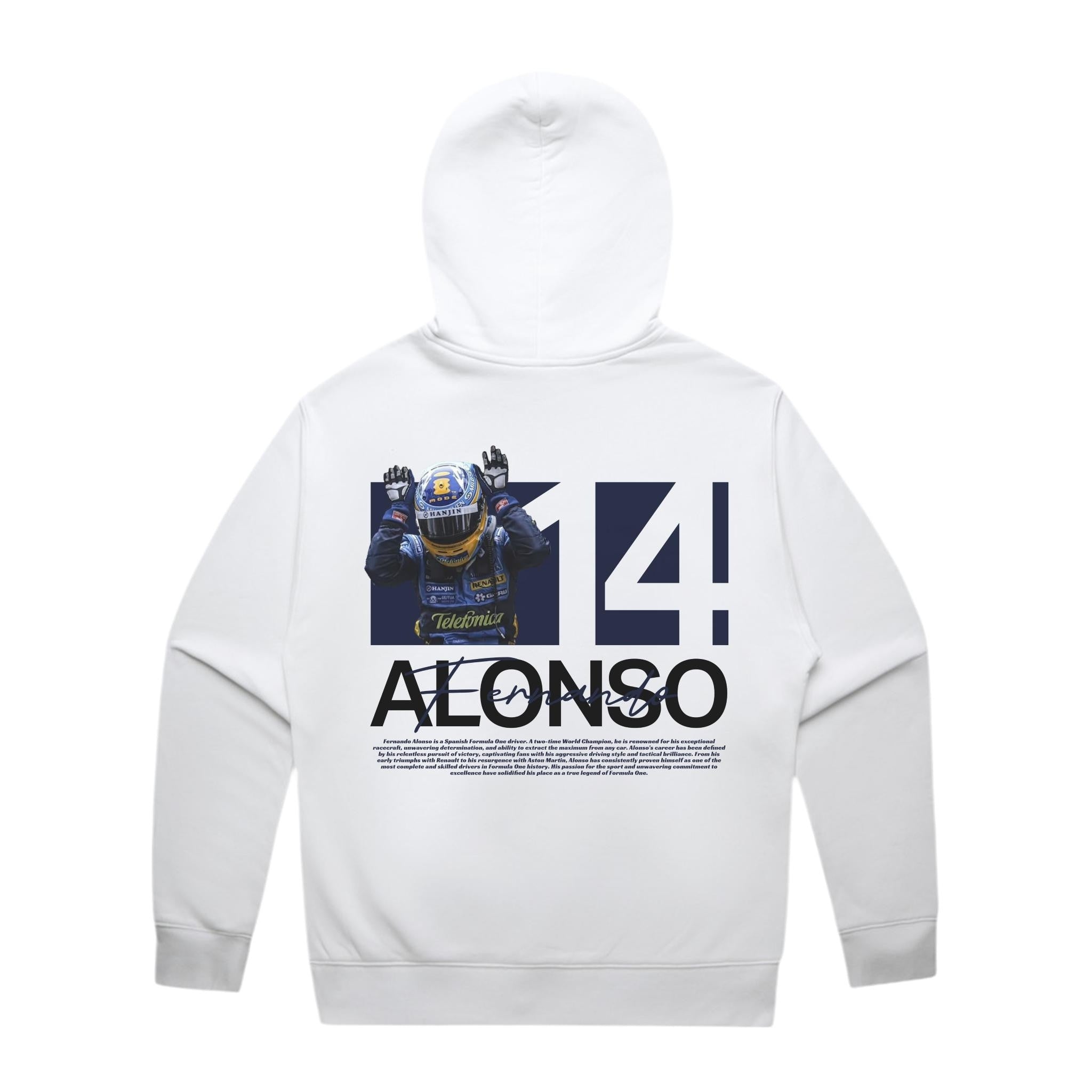 Alonso Pose Hoodie - Motorsport Merch - F1 Apparel - Clothing