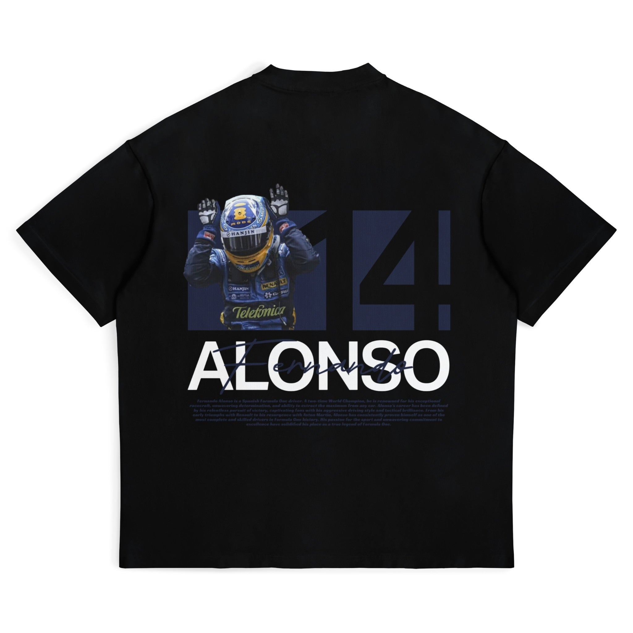 Alonso Pose Tee - Motorsport Merch - F1 Apparel - Clothing