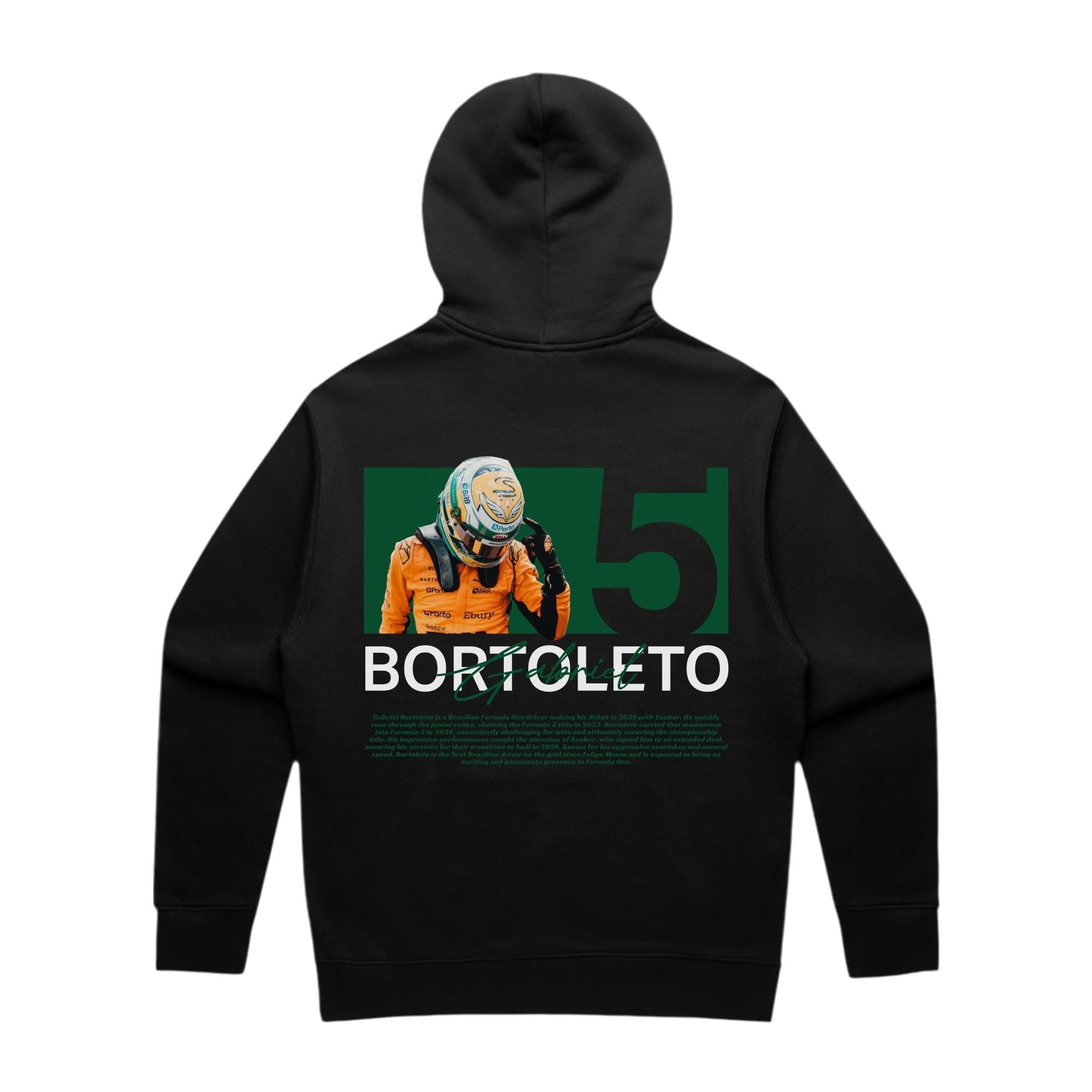 Bortoleto Graphic Hoodie - Motorsport Merch - F1 Apparel - Clothing