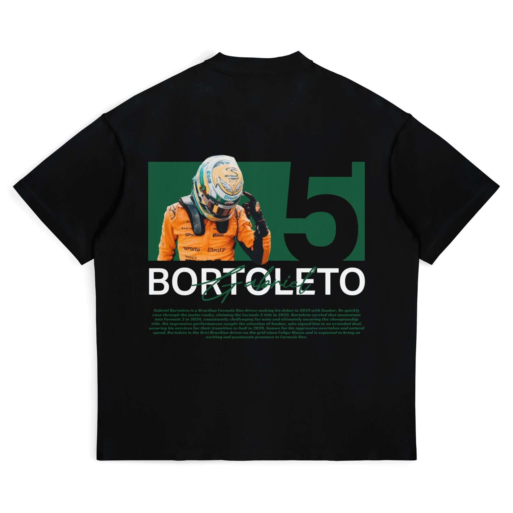 Bortoleto Graphic Tee - Motorsport Merch - F1 Apparel - Clothing