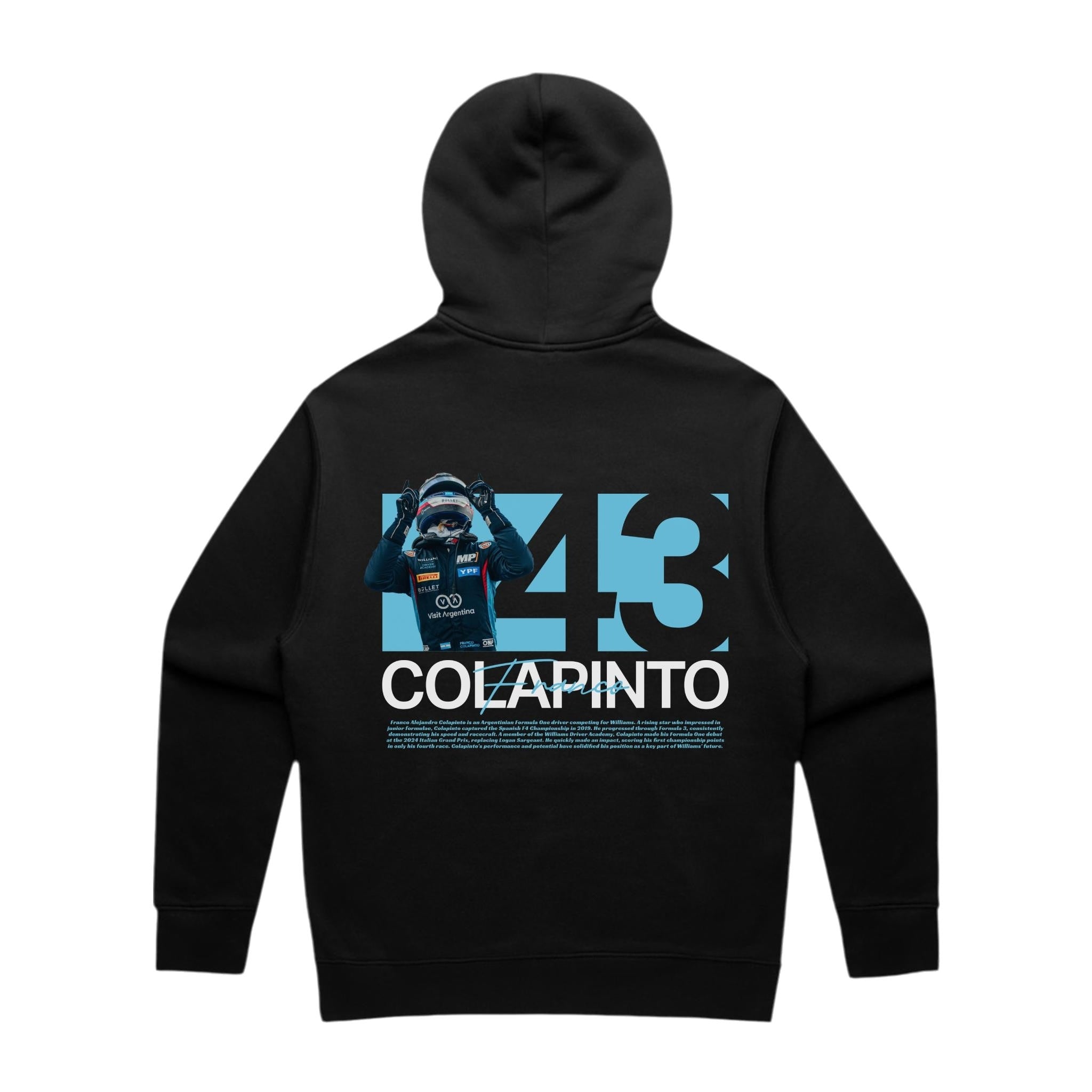 Colapinto Graphic Hoodie - Motorsport Merch - F1 Apparel - Clothing