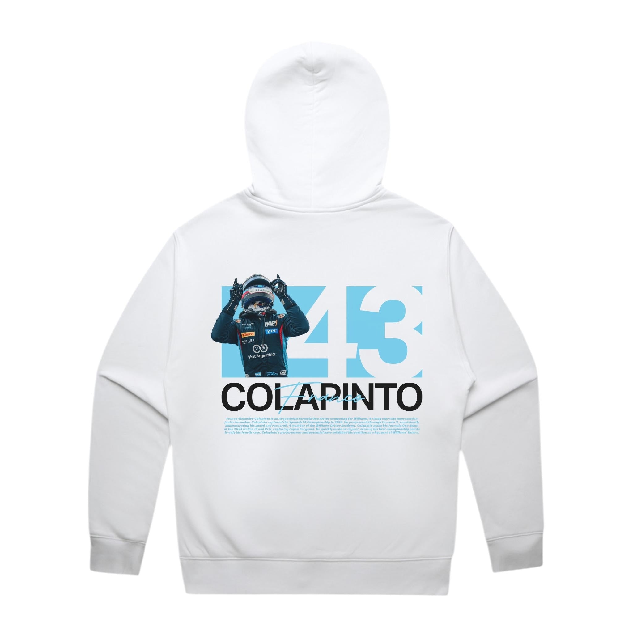Colapinto Graphic Hoodie - Motorsport Merch - F1 Apparel - Clothing