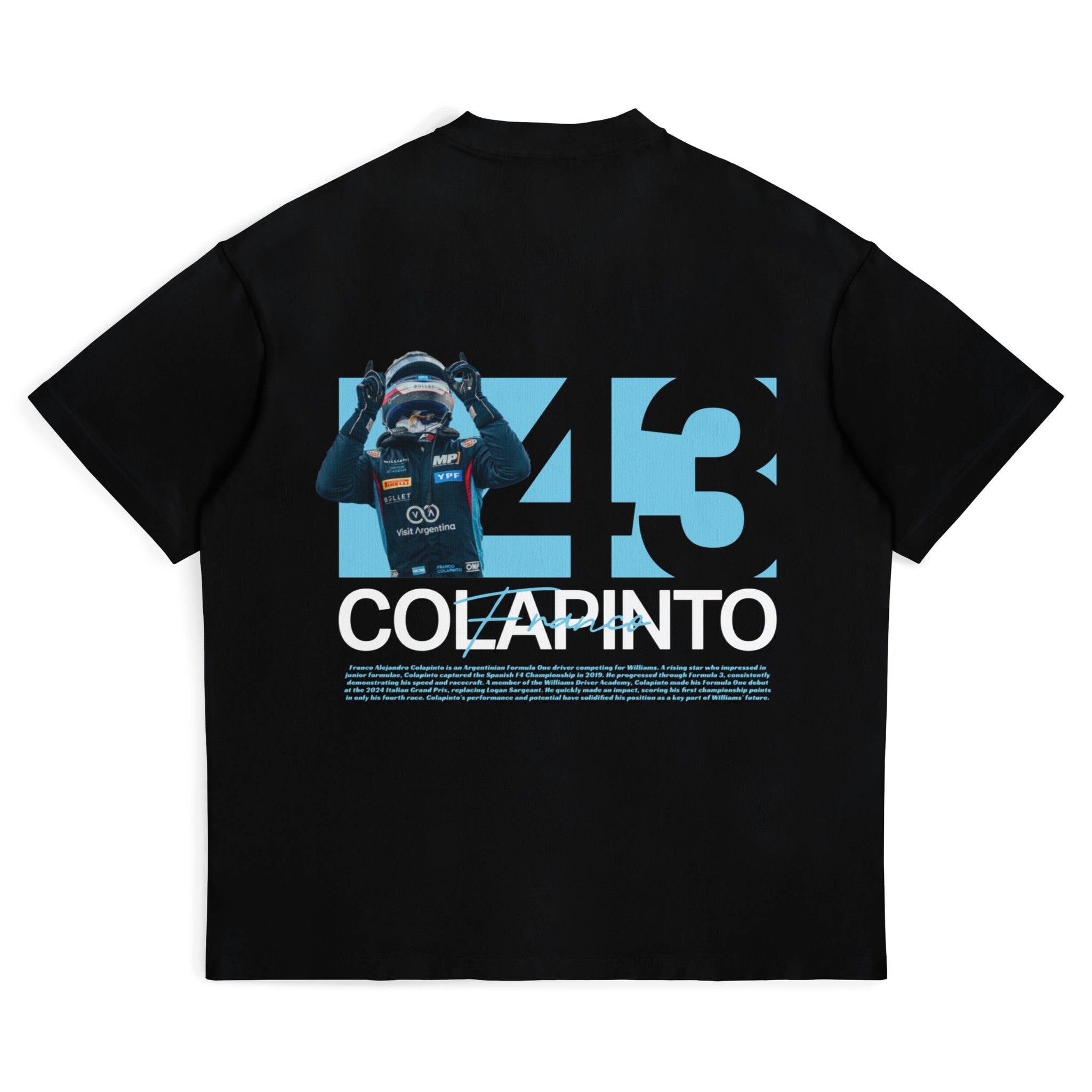 Colapinto Graphic Tee - Motorsport Merch - F1 Apparel - Clothing