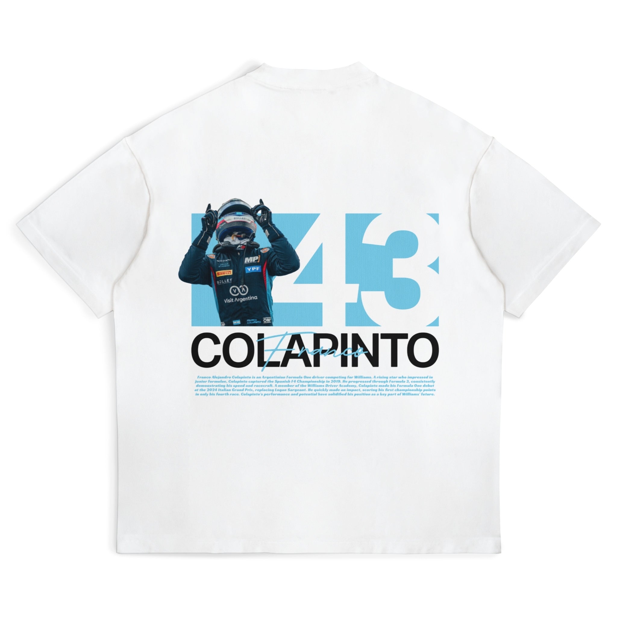 Colapinto Graphic Tee - Motorsport Merch - F1 Apparel - Clothing