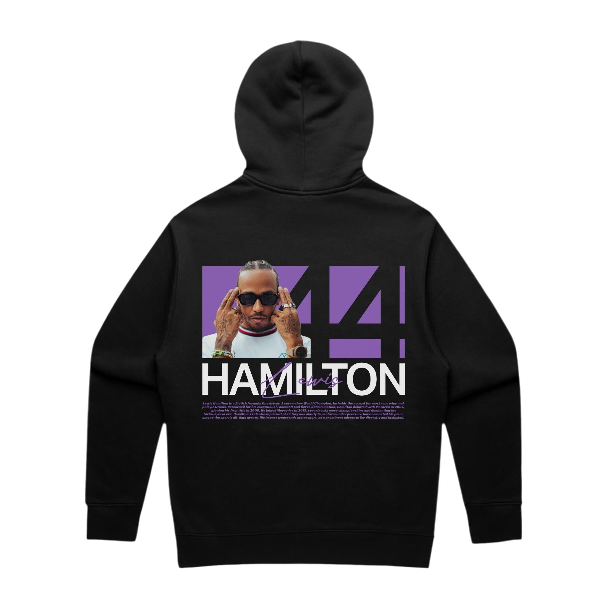 Hamilton Purple Edition Hoodie - Motorsport Merch - F1 Apparel - Clothing
