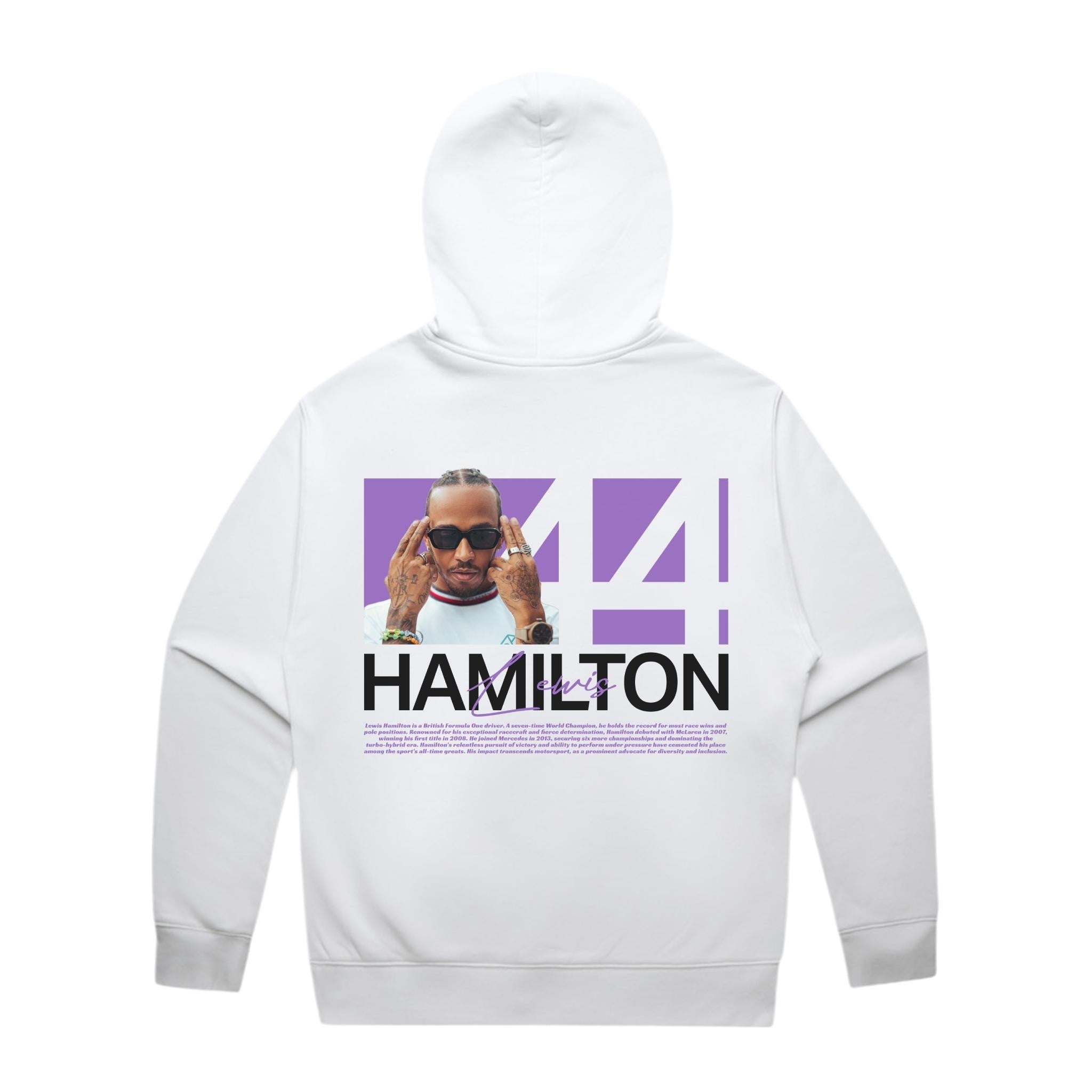 Hamilton Purple Edition Hoodie - Motorsport Merch - F1 Apparel - Clothing