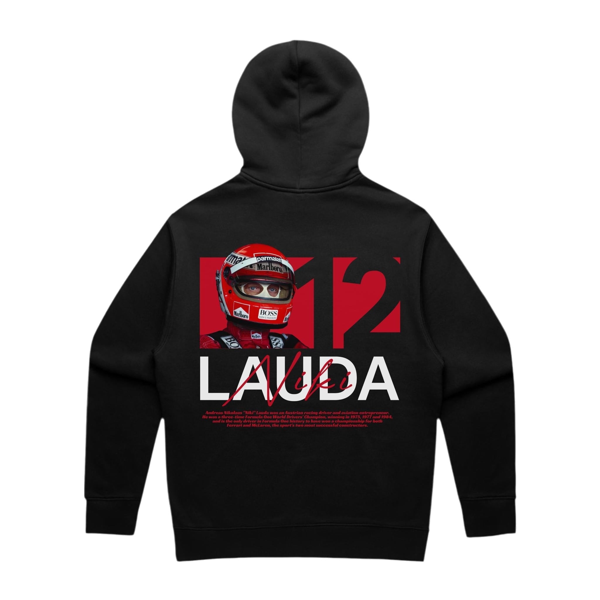 Lauda Graphic Hoodie - Motorsport Merch - F1 Apparel - Clothing