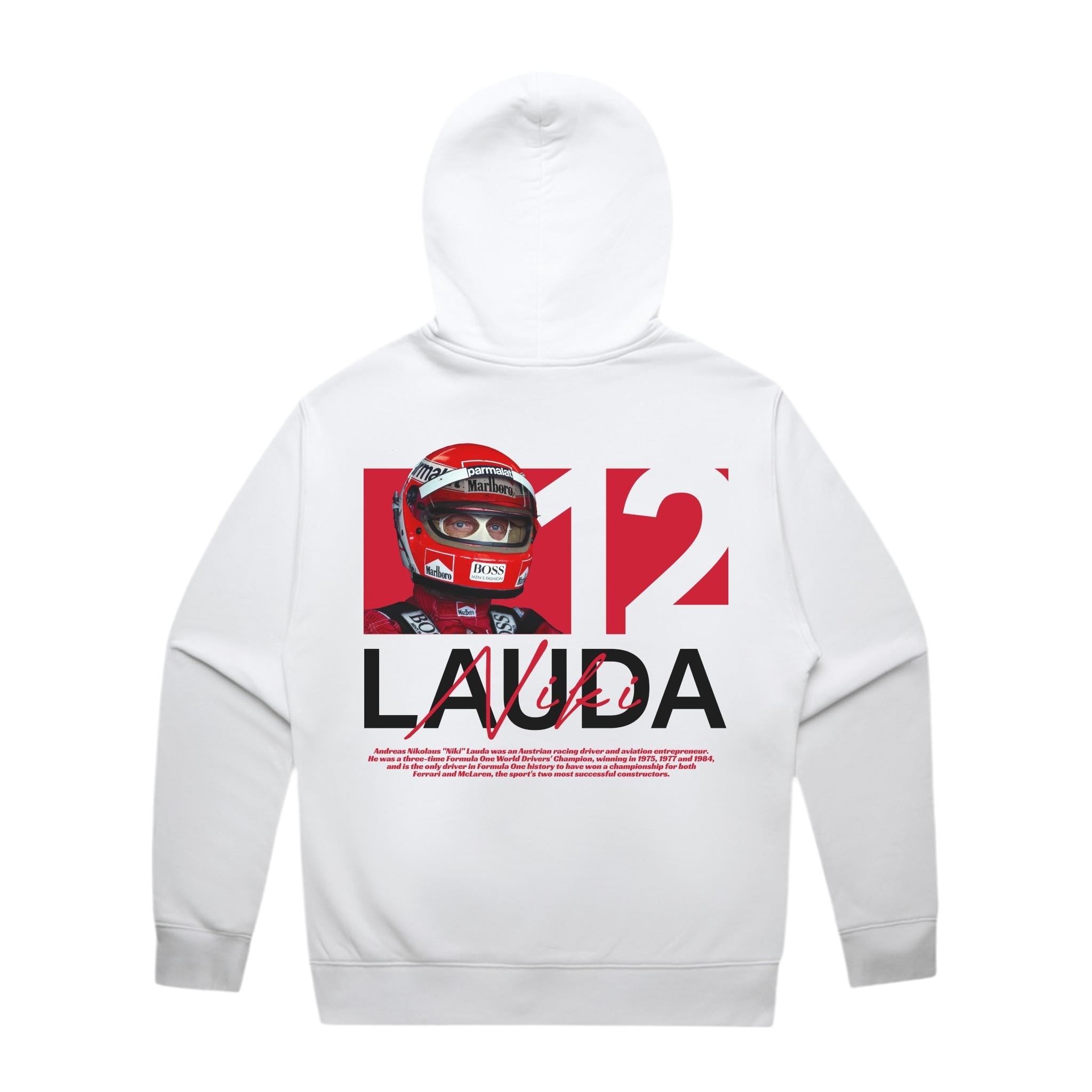 Lauda Graphic Hoodie - Motorsport Merch - F1 Apparel - Clothing