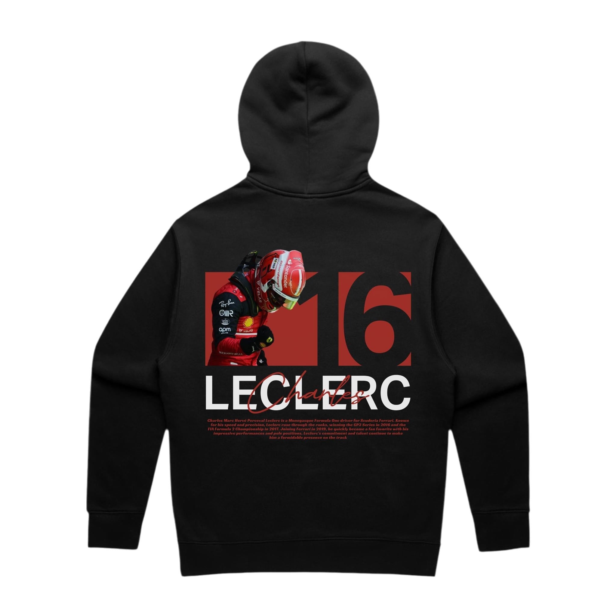 Leclerc Hoodie - Motorsport Merch - F1 Apparel - Clothing