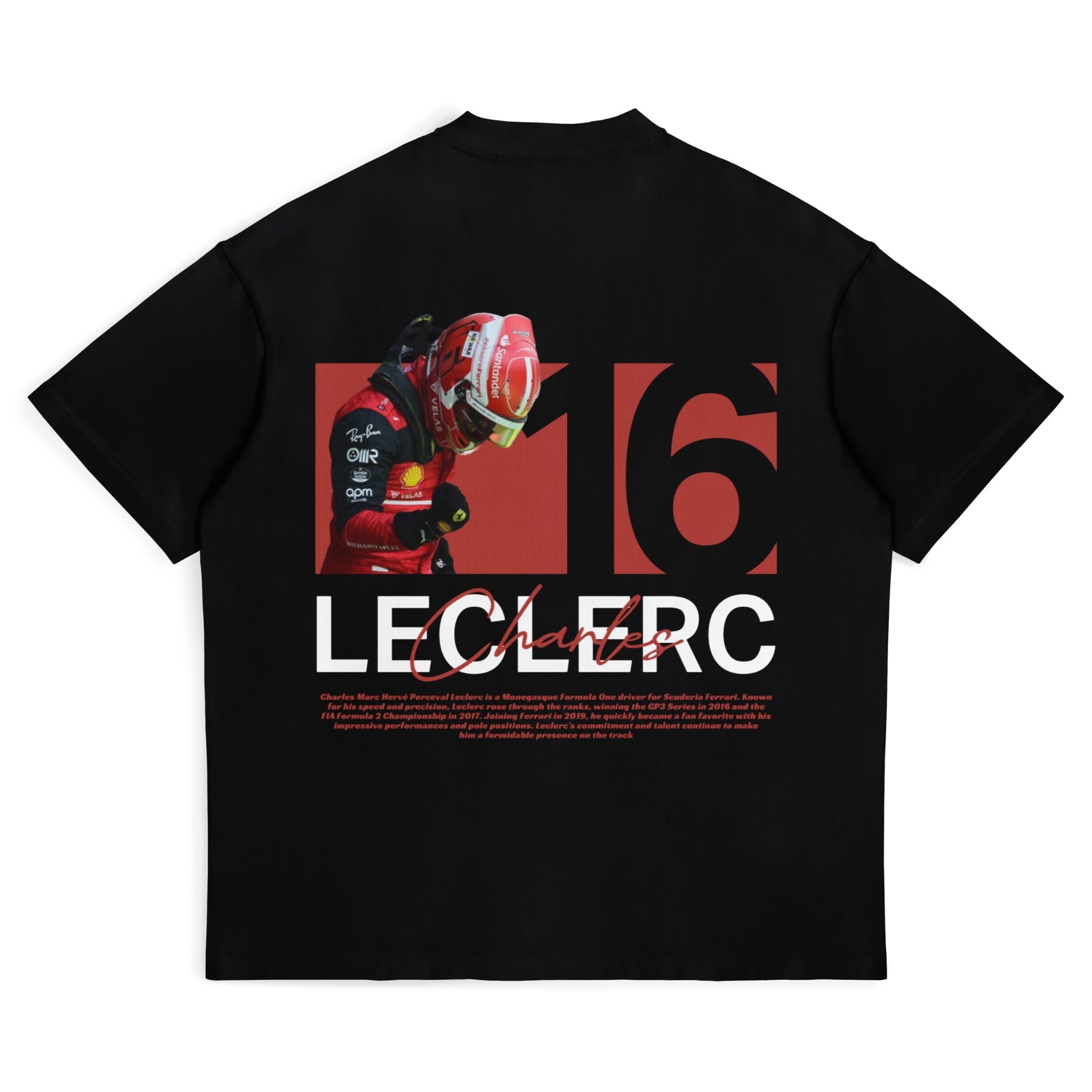 Leclerc Tee - Motorsport Merch - F1 Apparel - Clothing