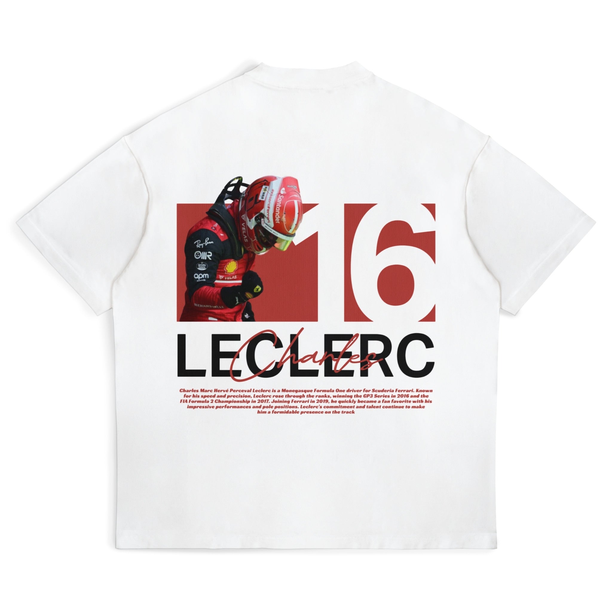 Leclerc Tee - Motorsport Merch - F1 Apparel - Clothing