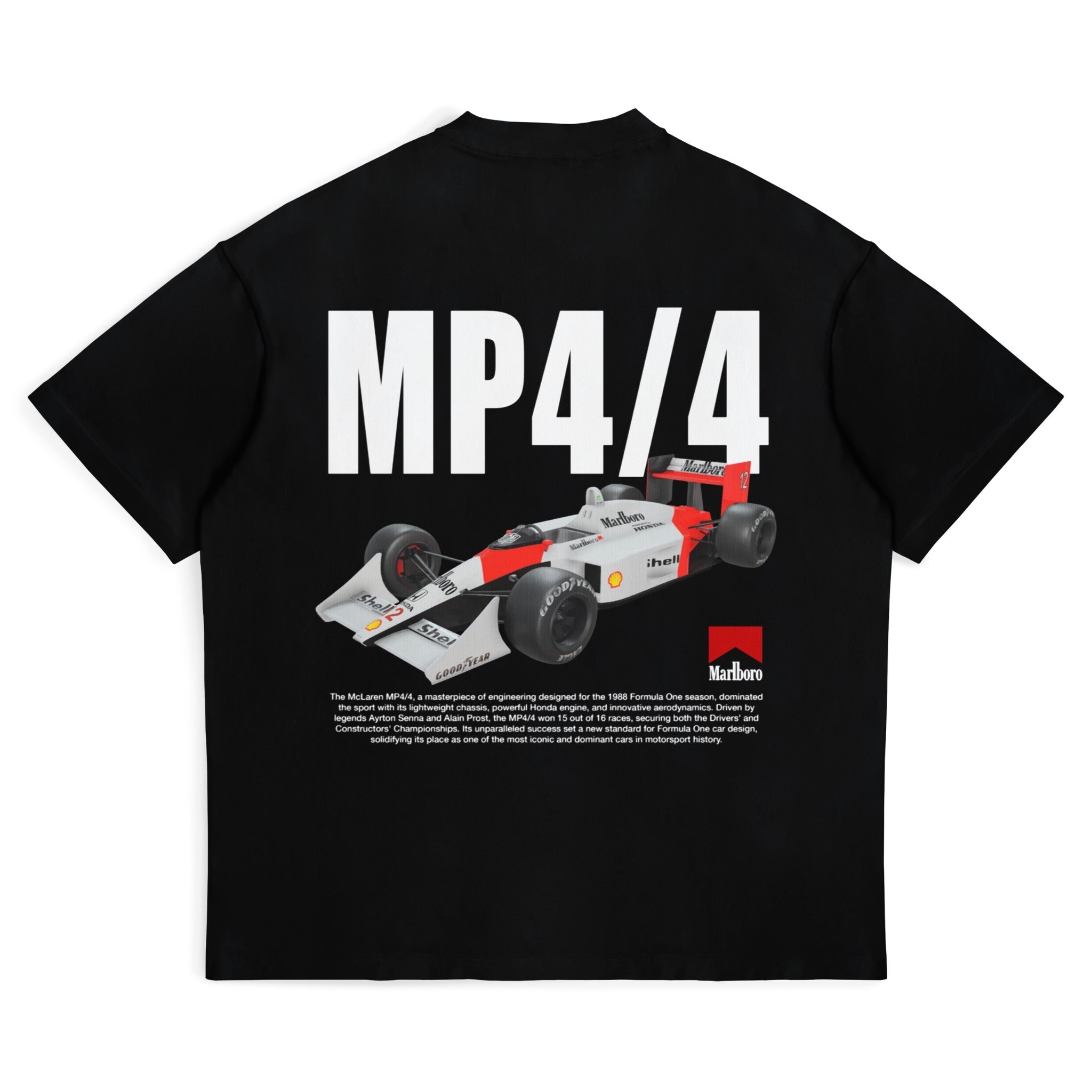 MP4/4 Graphic Tee - Motorsport Merch - F1 Apparel - Clothing