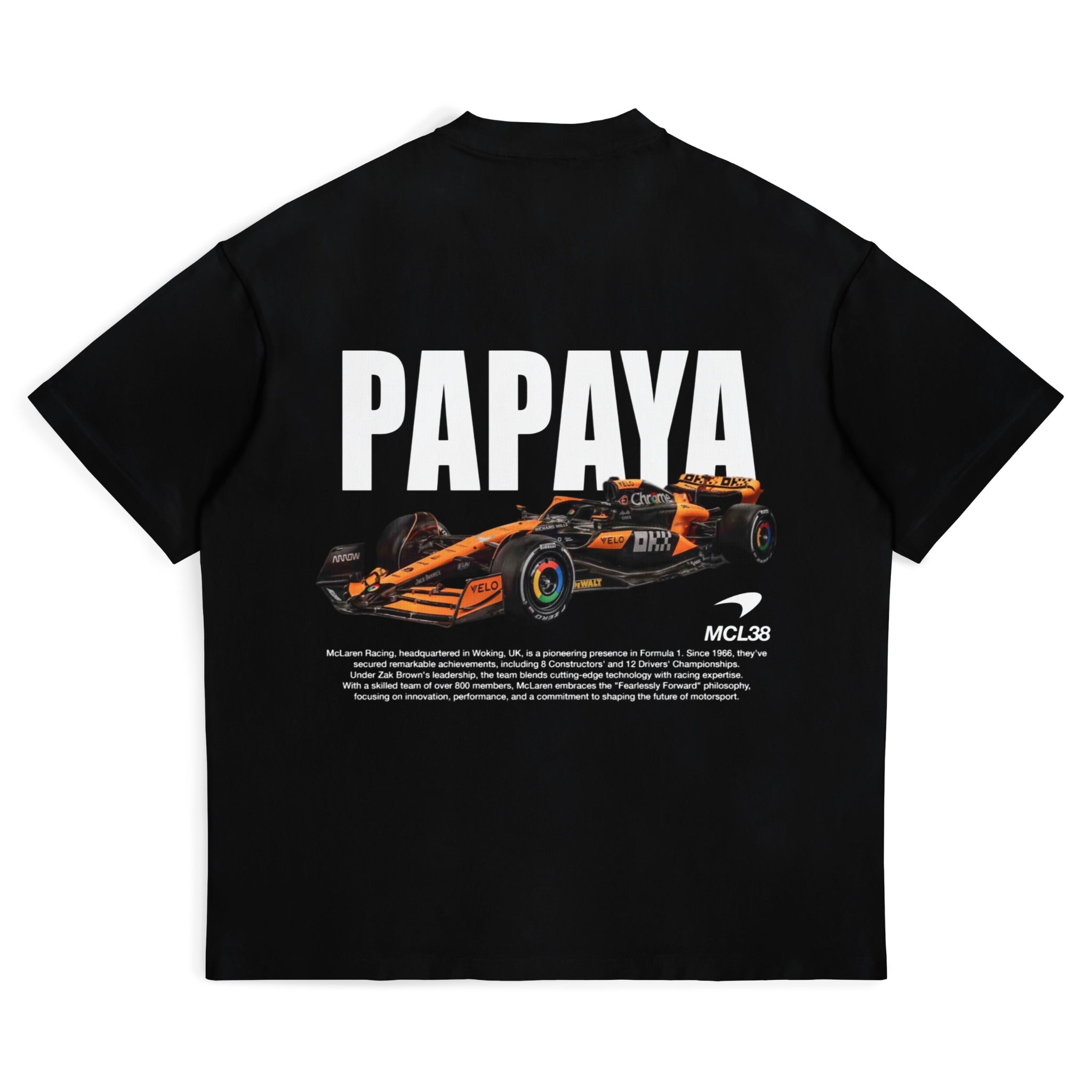 Papaya Graphic Tee - Motorsport Merch - F1 Apparel - Clothing
