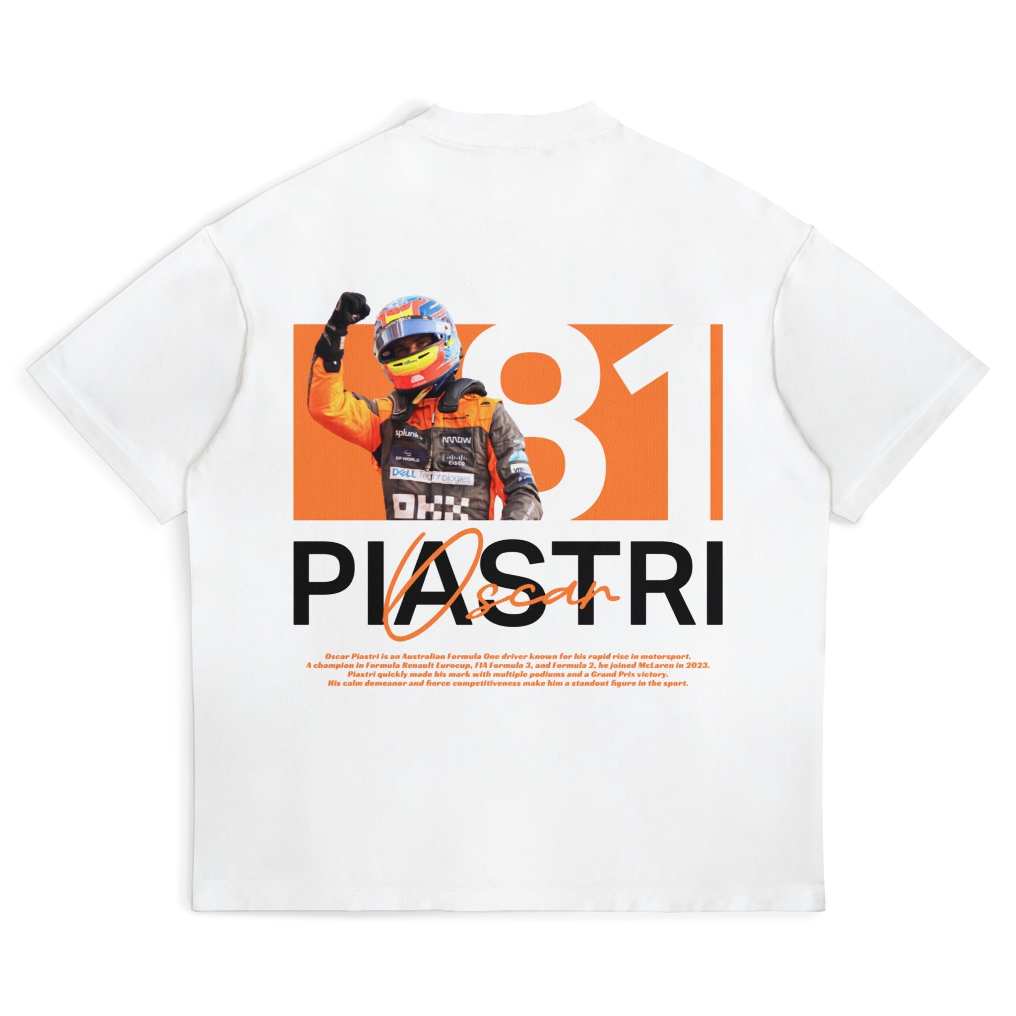 Piastri Graphic Tee - Motorsport Merch - F1 Apparel - Clothing