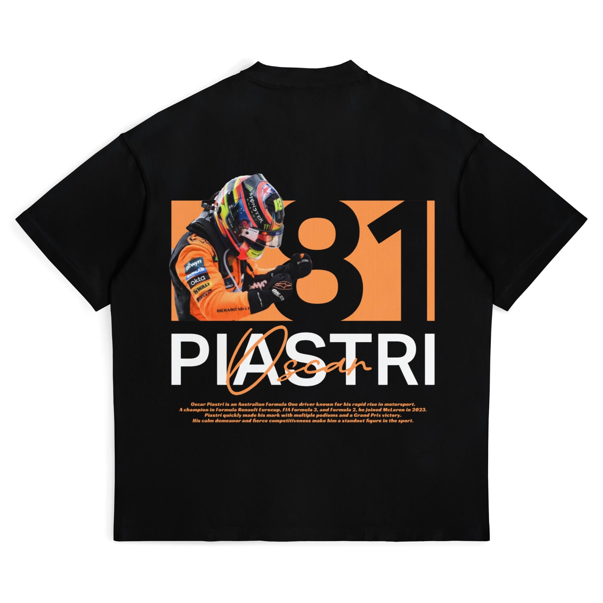 Piastri Miami 25' Tee - Motorsport Merch - F1 Apparel - Clothing
