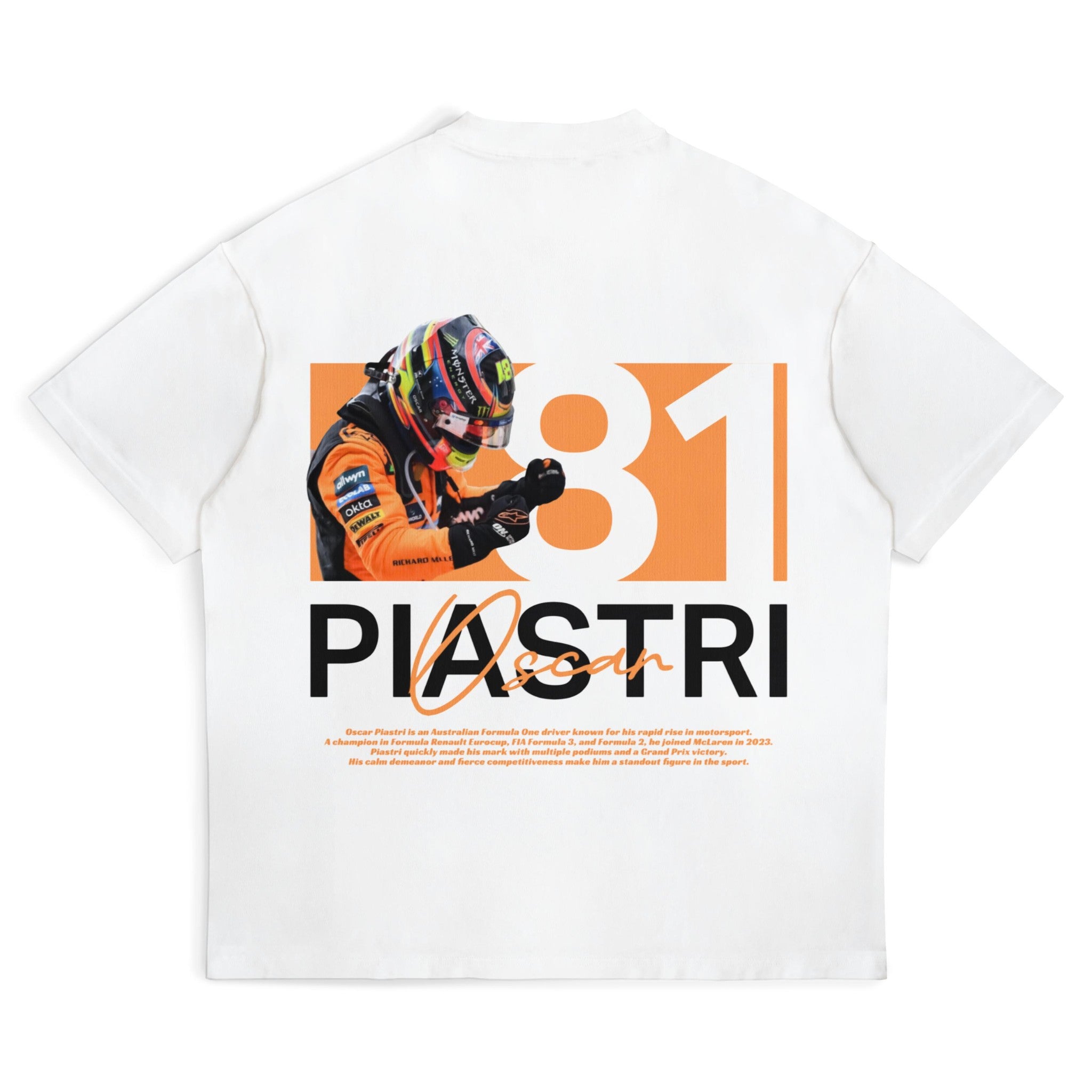 Piastri Miami 25' Tee - Motorsport Merch - F1 Apparel - Clothing