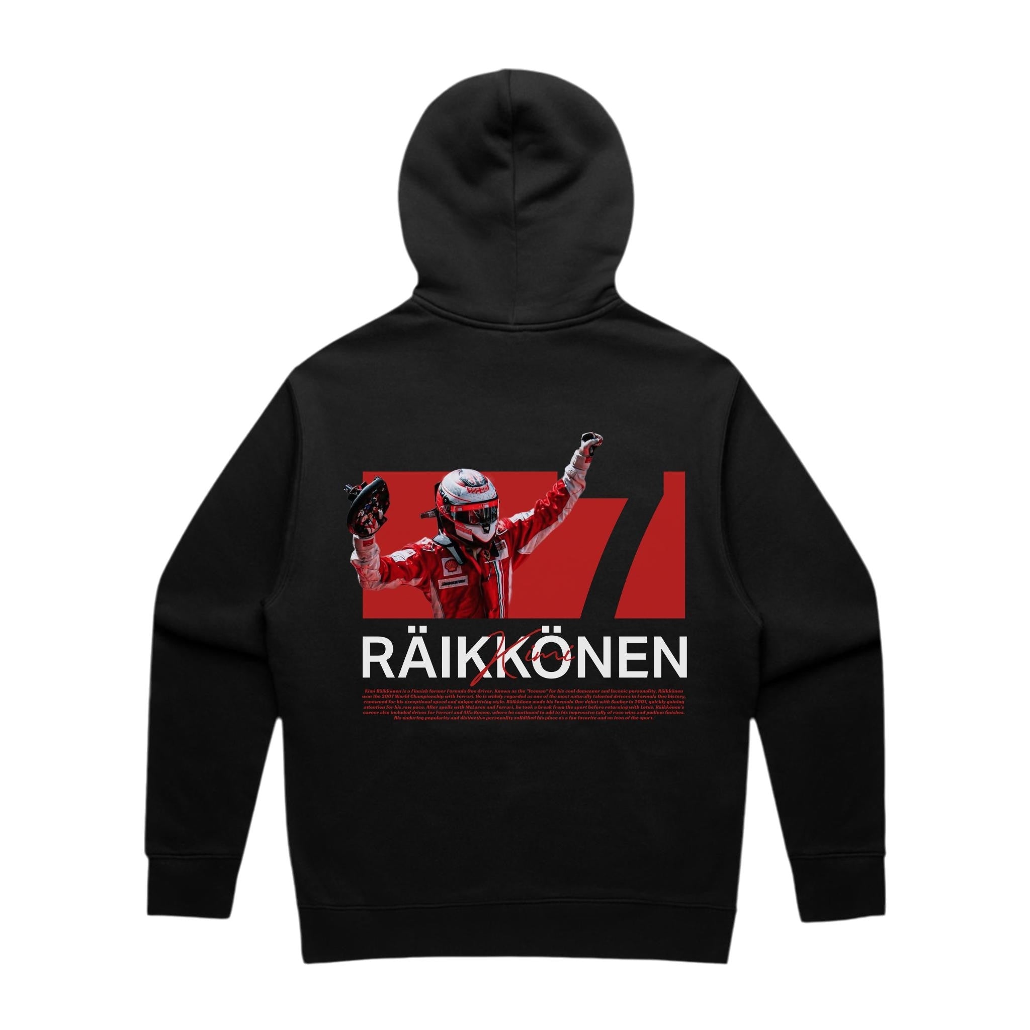 Raikkonen Graphic Hoodie - Motorsport Merch - F1 Apparel - Clothing