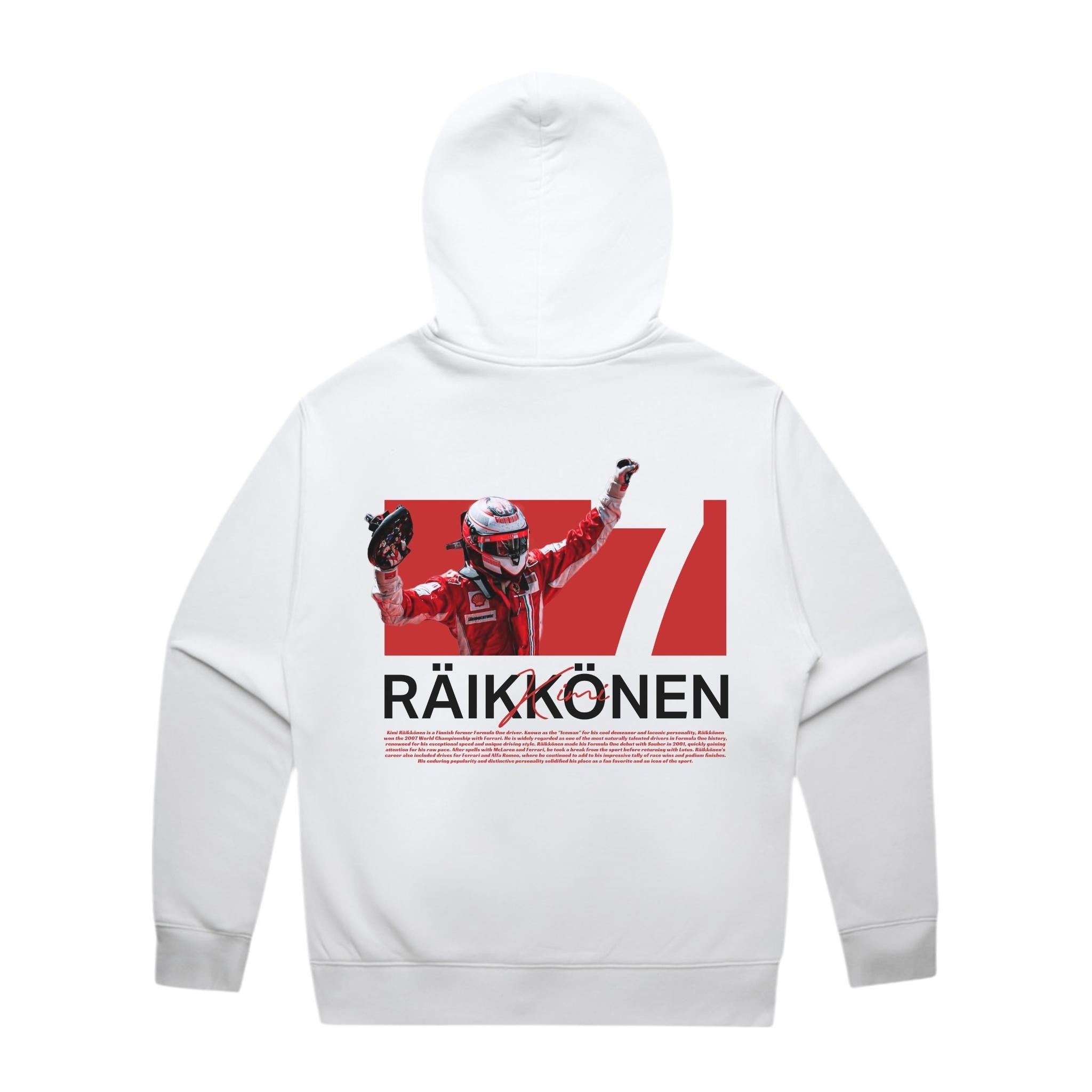 Raikkonen Graphic Hoodie - Motorsport Merch - F1 Apparel - Clothing