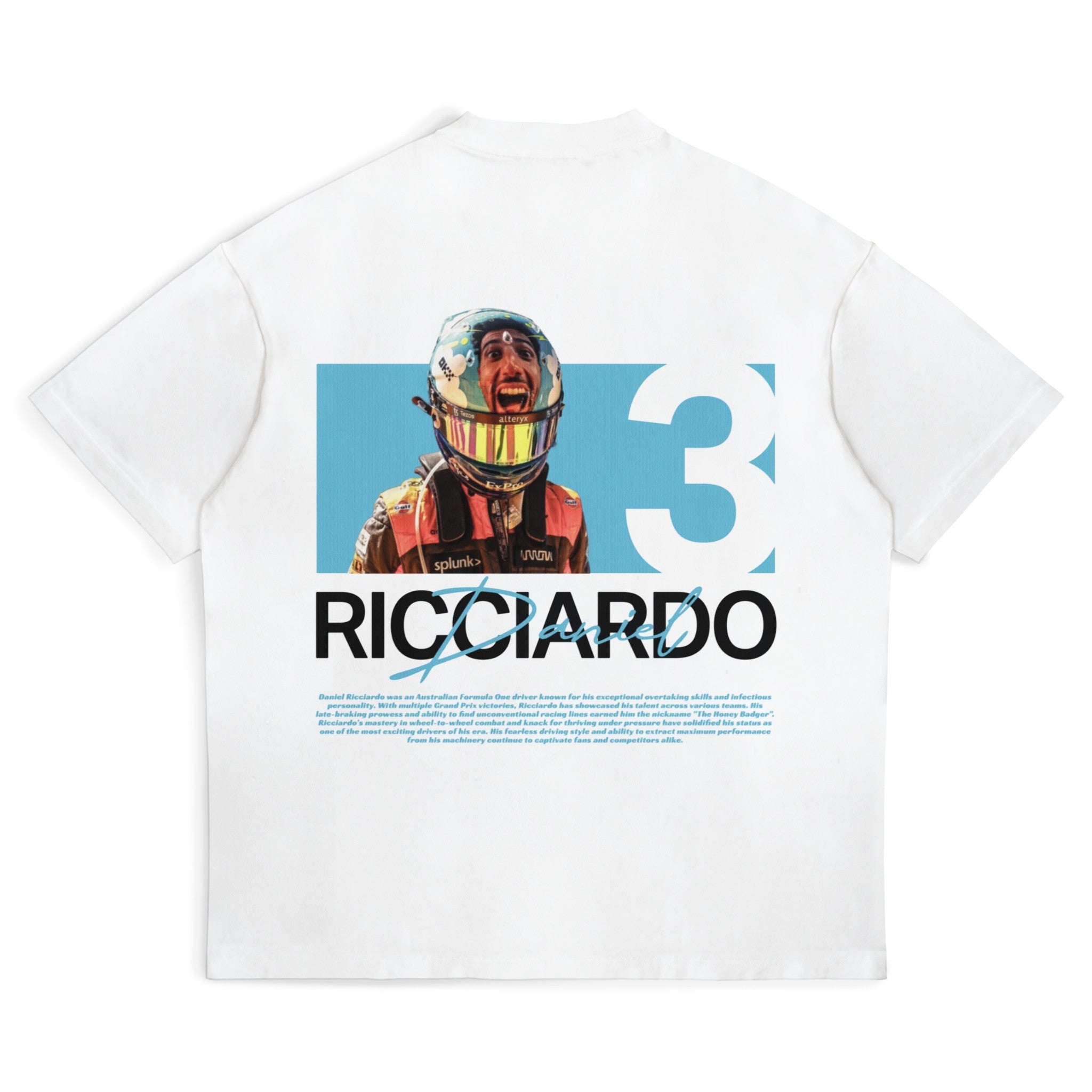 Ricciardo Cloud Face Tee - Motorsport Merch - F1 Apparel - Clothing