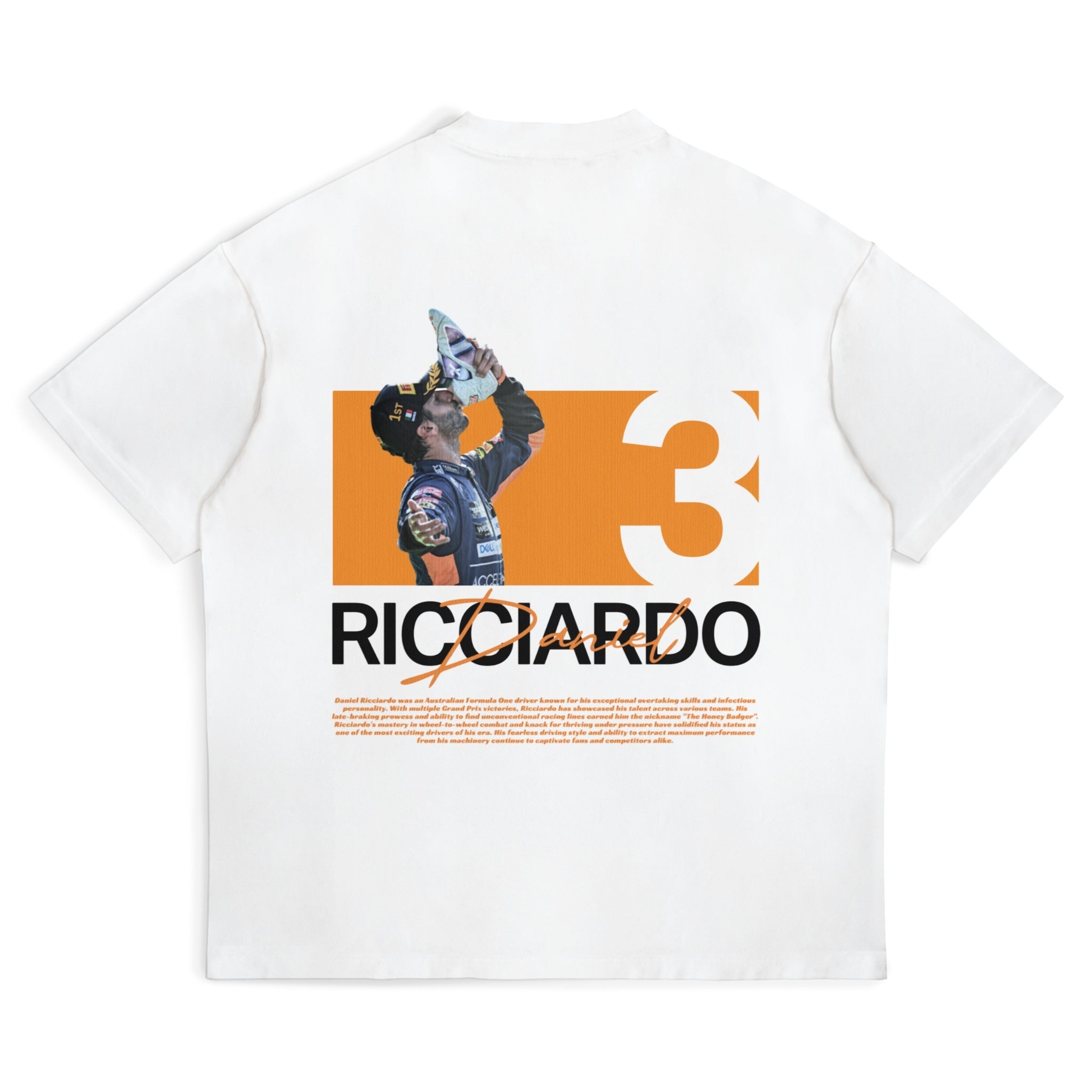 Ricciardo Shoey Tee - Motorsport Merch - F1 Apparel - Clothing