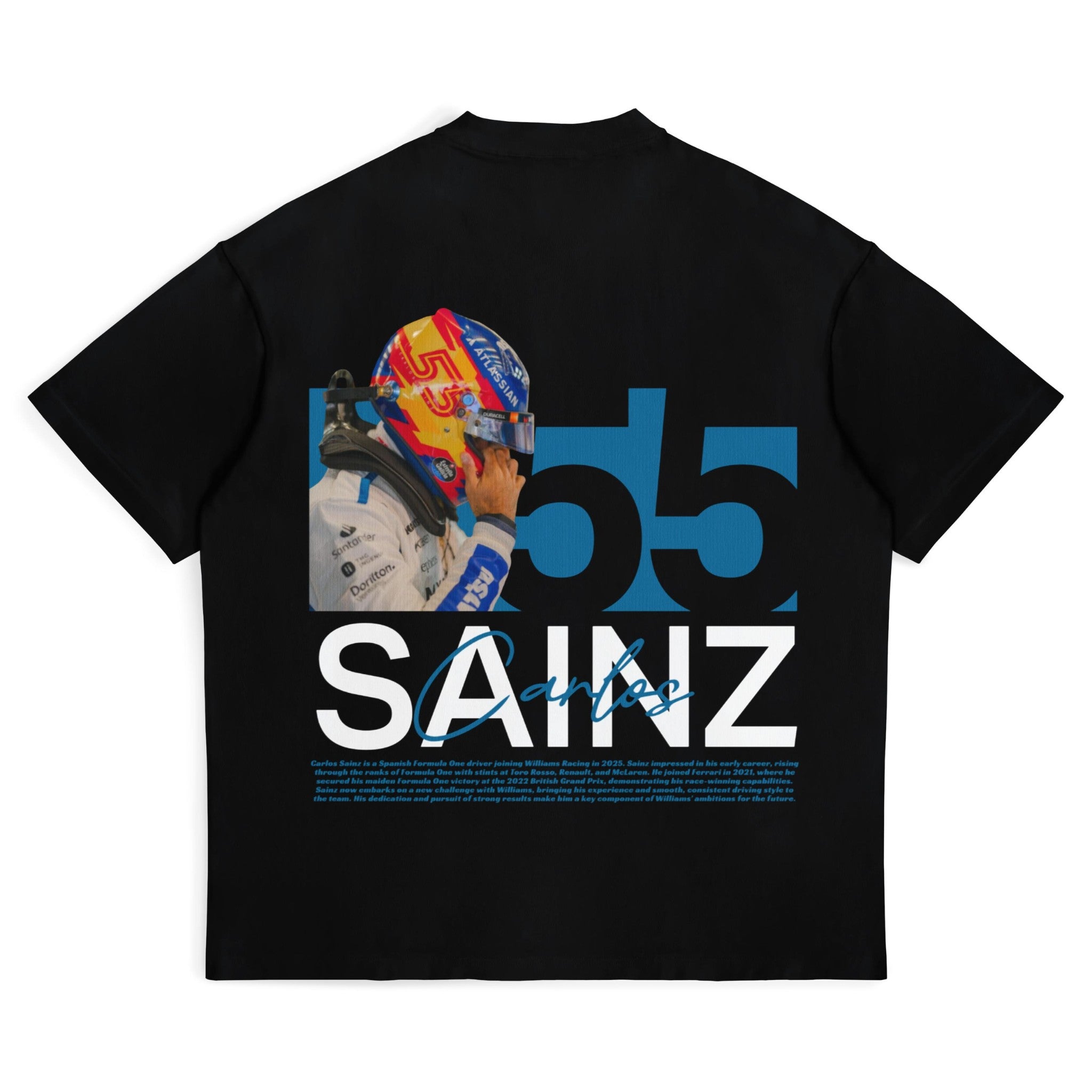 Sainz Williams Tee V2 - Motorsport Merch - F1 Apparel - Clothing