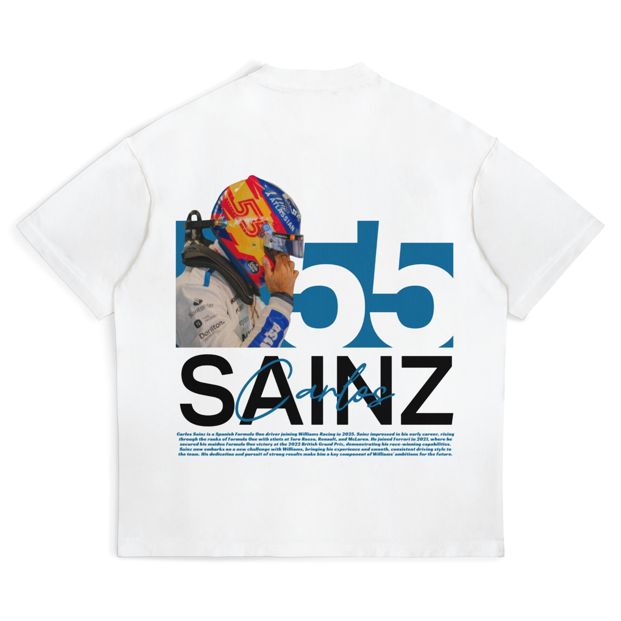 Sainz Williams Tee V2 - Motorsport Merch - F1 Apparel - Clothing