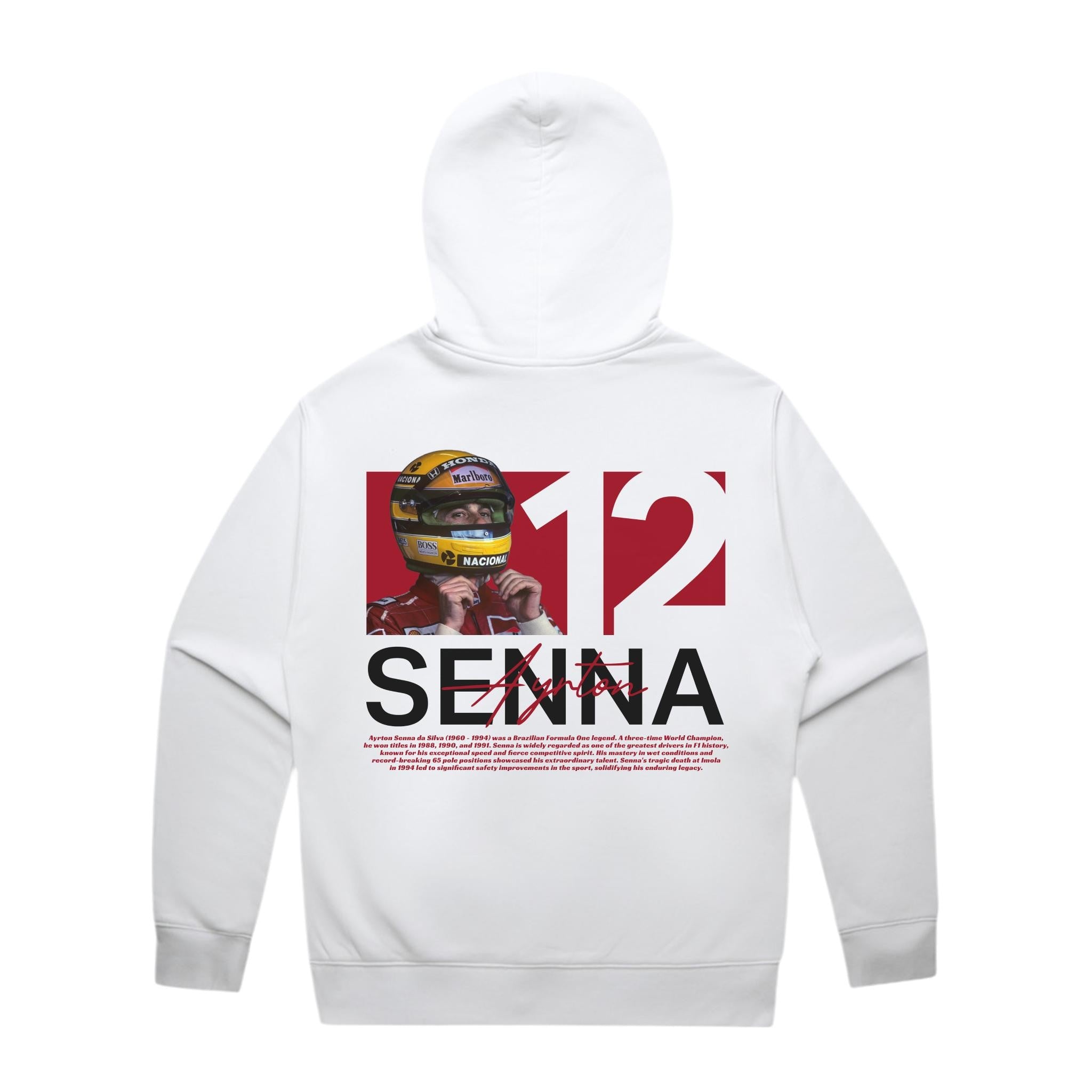 Senna Graphic Hoodie - Motorsport Merch - F1 Apparel - Clothing