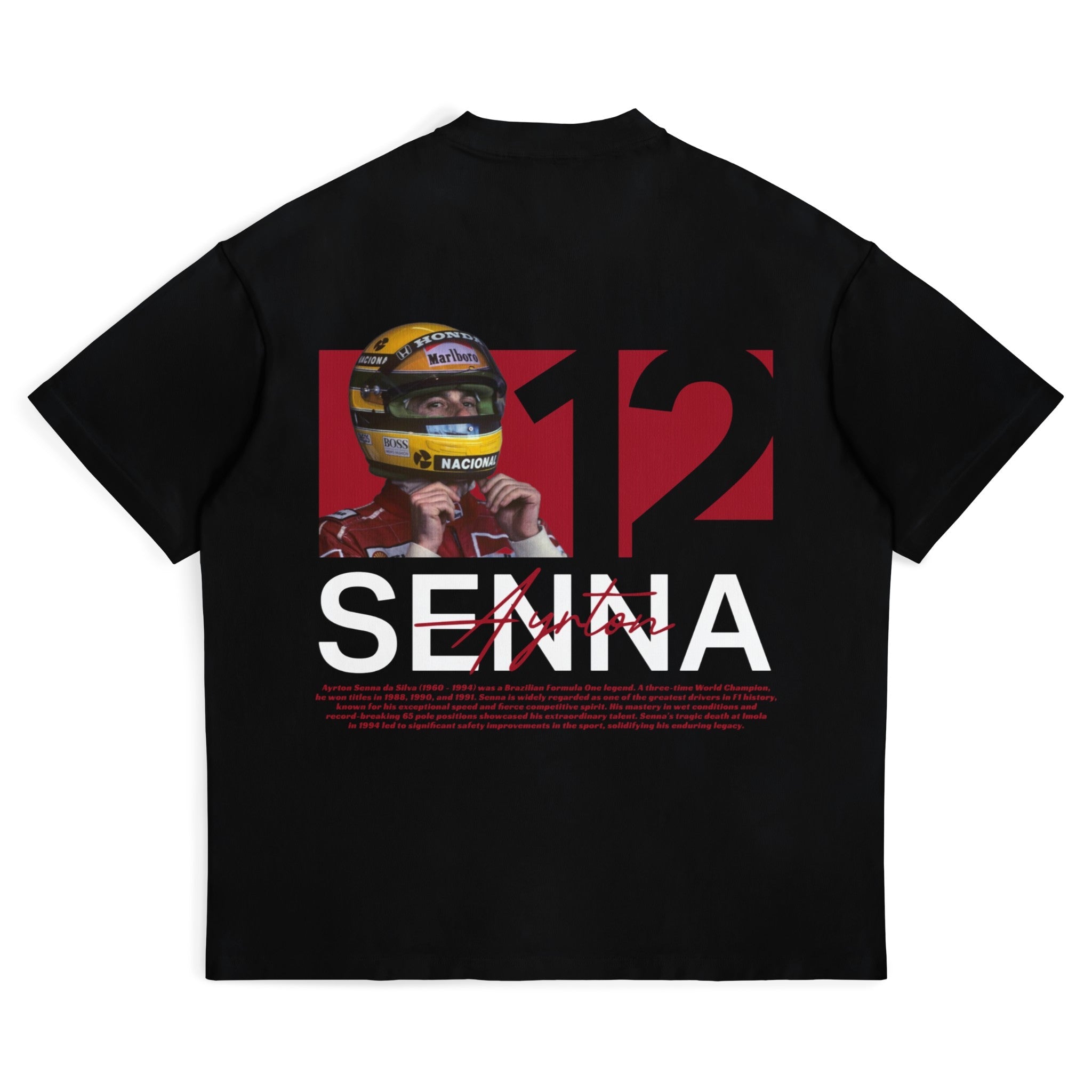 Senna Graphic Tee - Motorsport Merch - F1 Apparel - Clothing