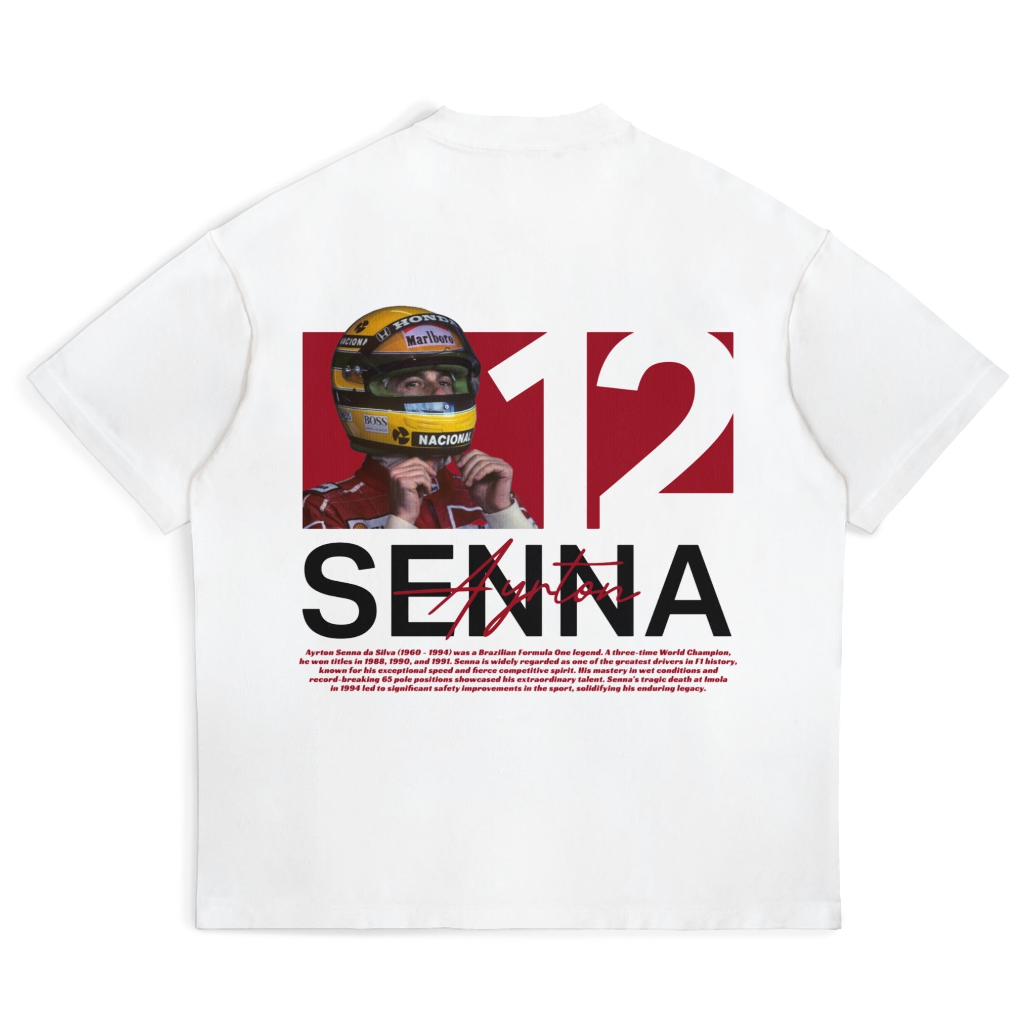 Senna Graphic Tee - Motorsport Merch - F1 Apparel - Clothing