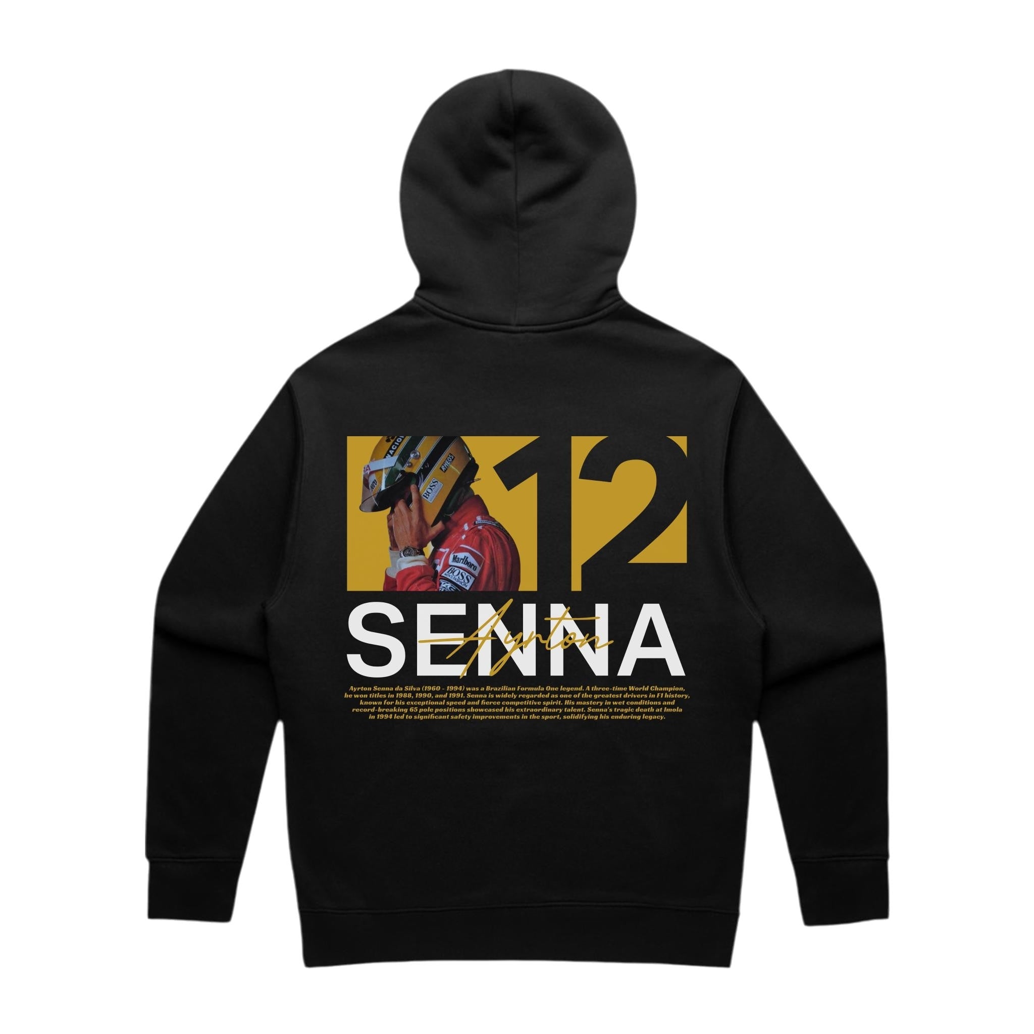 Senna Yellow Edition Hoodie - Motorsport Merch - F1 Apparel - Clothing