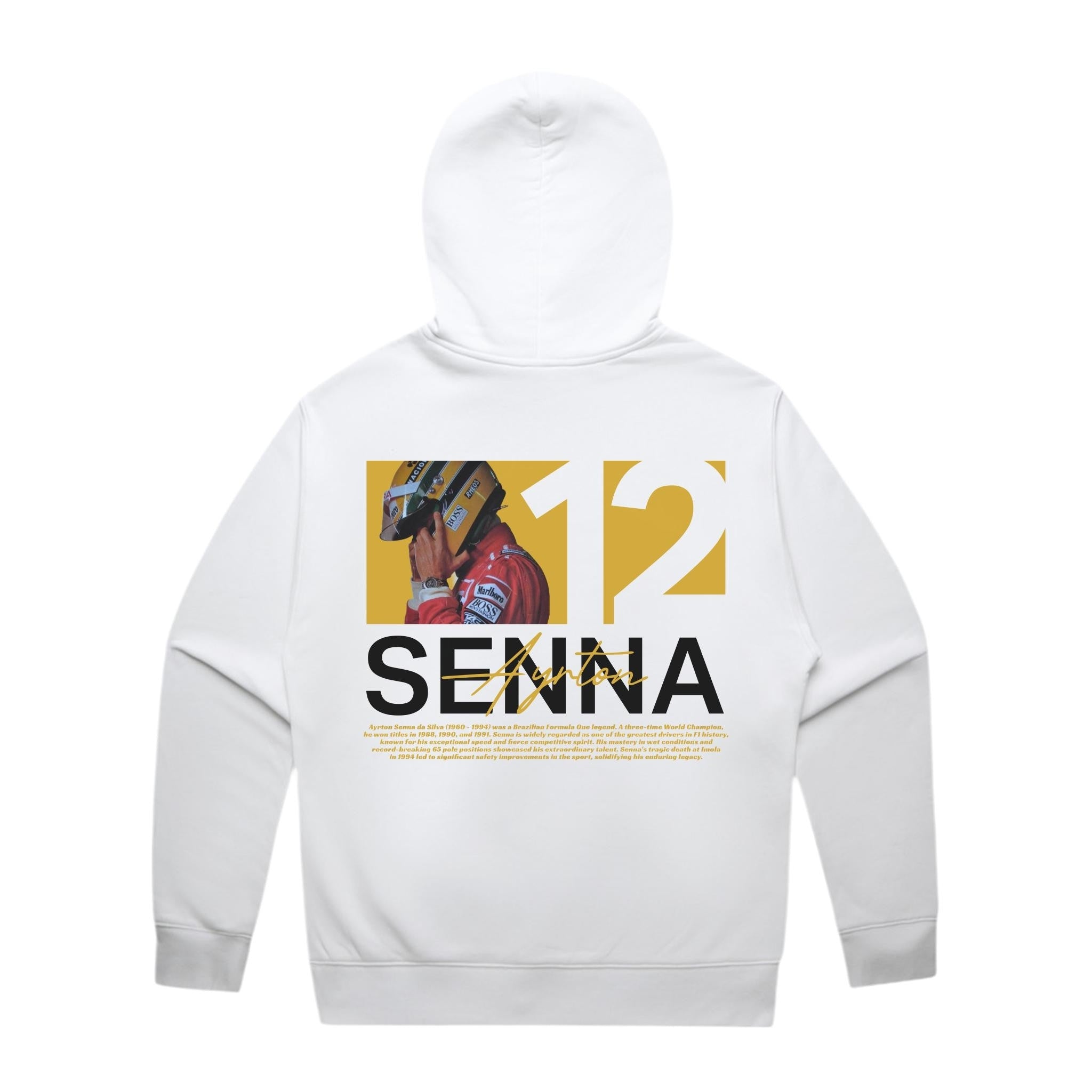 Senna Yellow Edition Hoodie - Motorsport Merch - F1 Apparel - Clothing