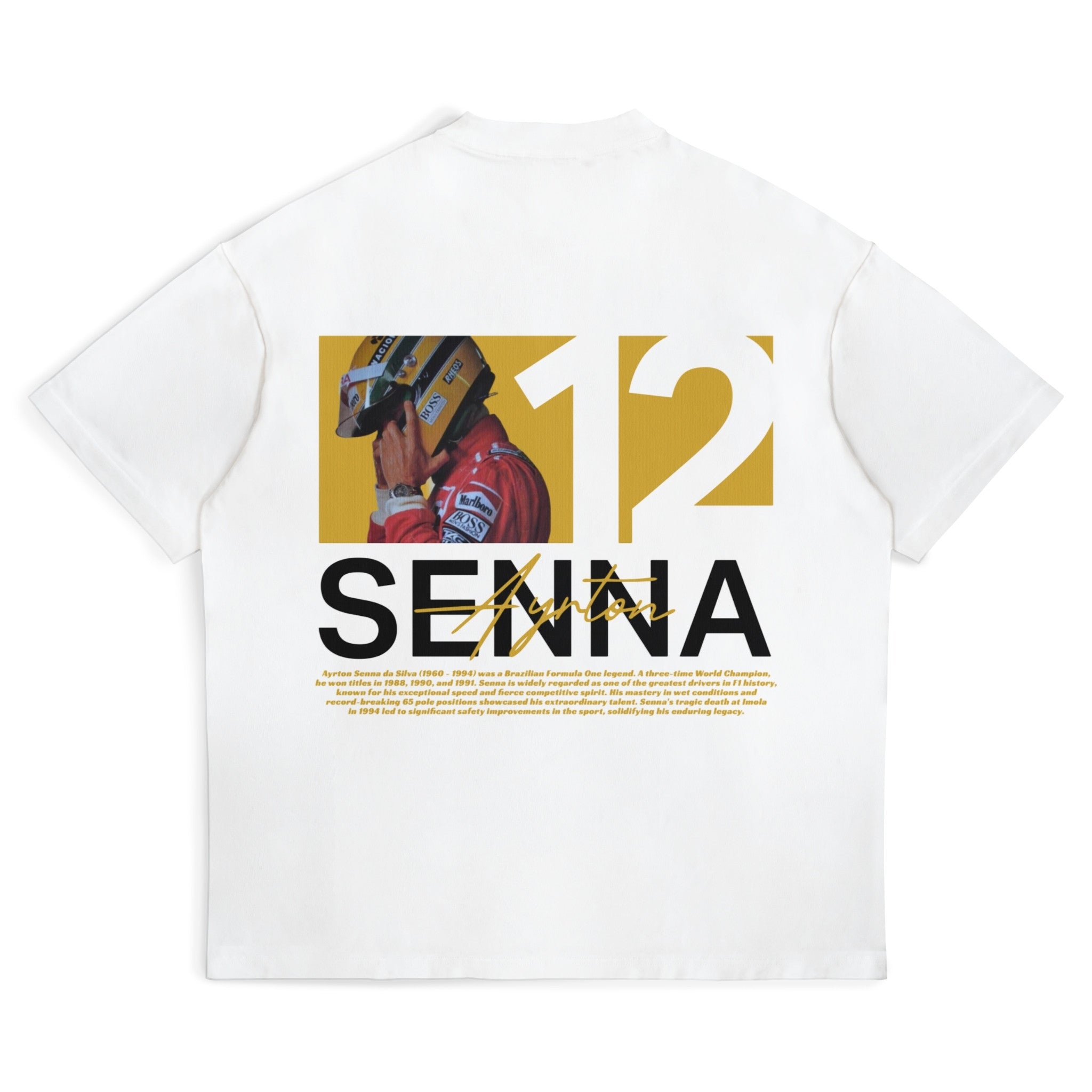 Senna Yellow Edition Tee - Motorsport Merch - F1 Apparel - Clothing