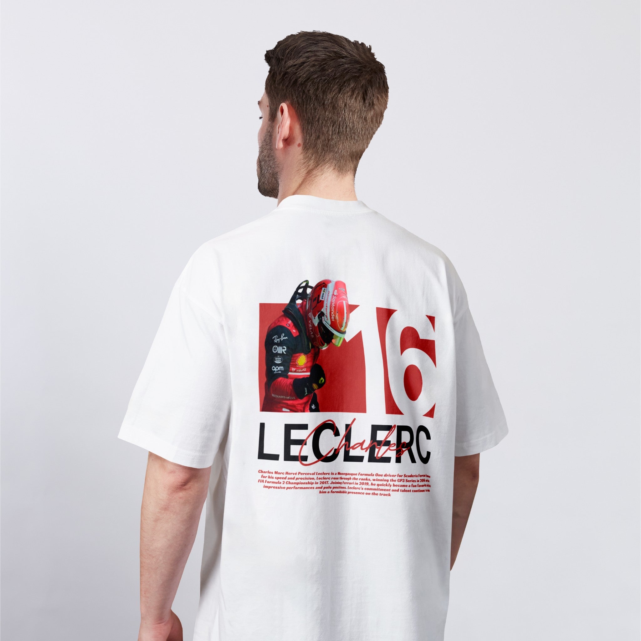 Leclerc Tee - Motorsport Merch - F1 Apparel - Clothing