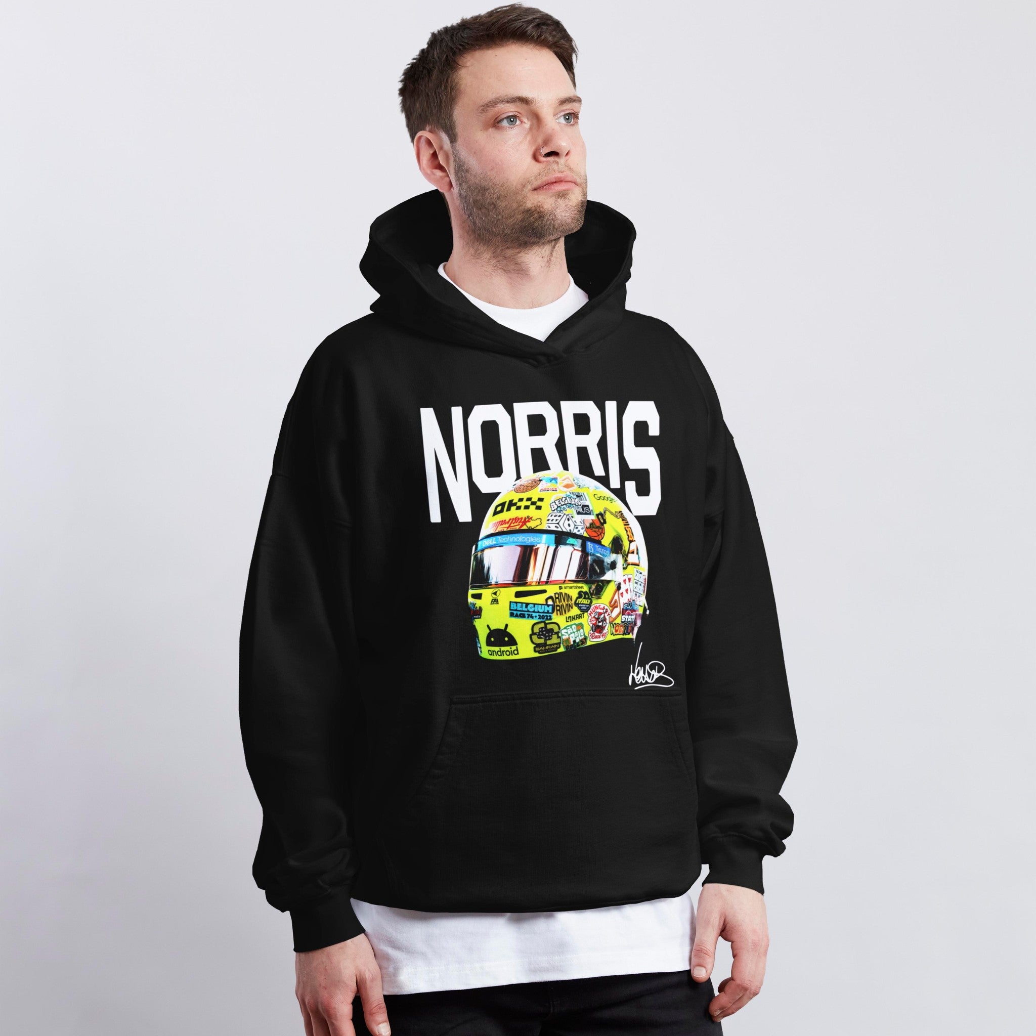 Norris Big Helmet Hoodie - Motorsport Merch - F1 Apparel - Clothing