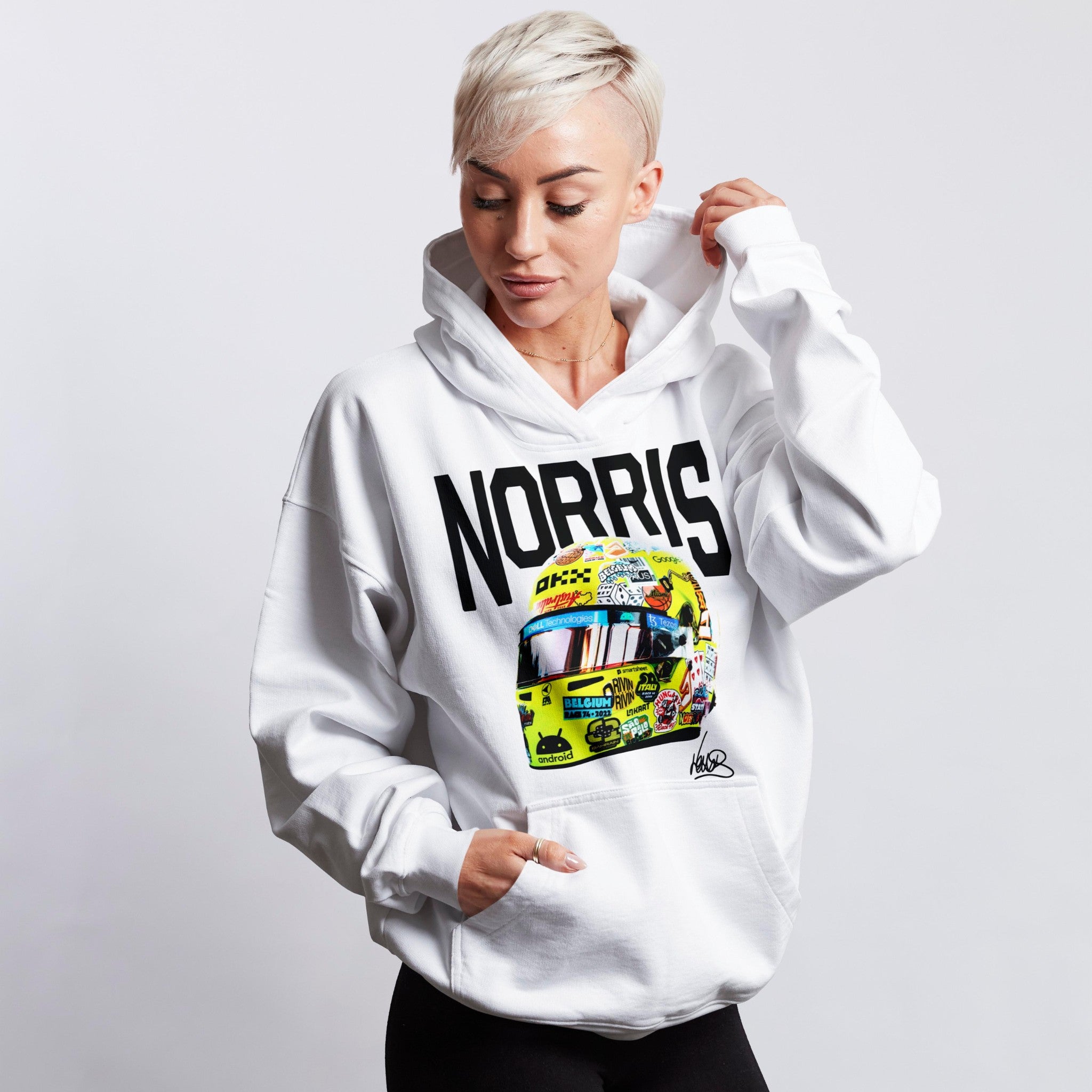 Norris Big Helmet Hoodie - Motorsport Merch - F1 Apparel - Clothing