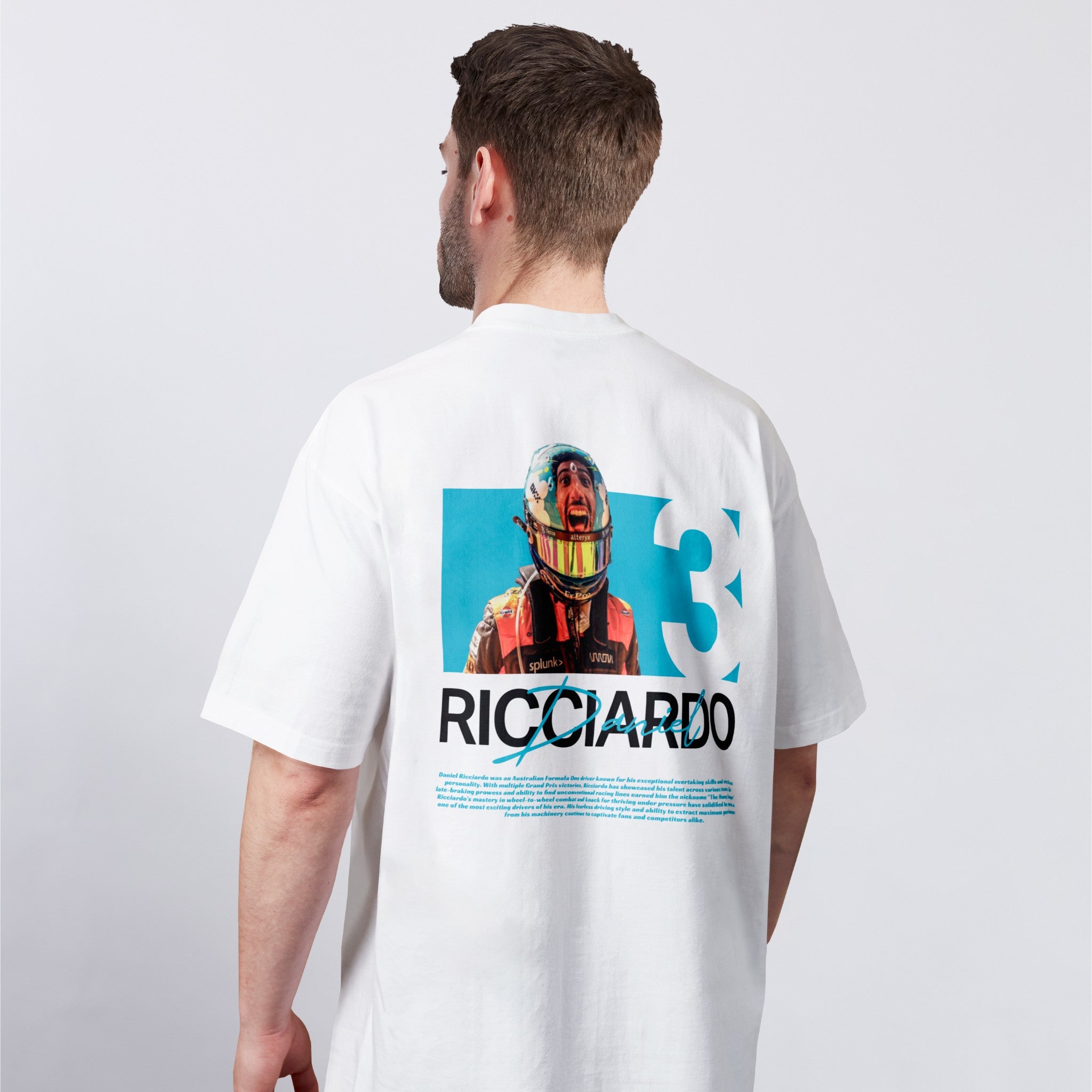 Ricciardo Cloud Face Tee - Motorsport Merch - F1 Apparel - Clothing