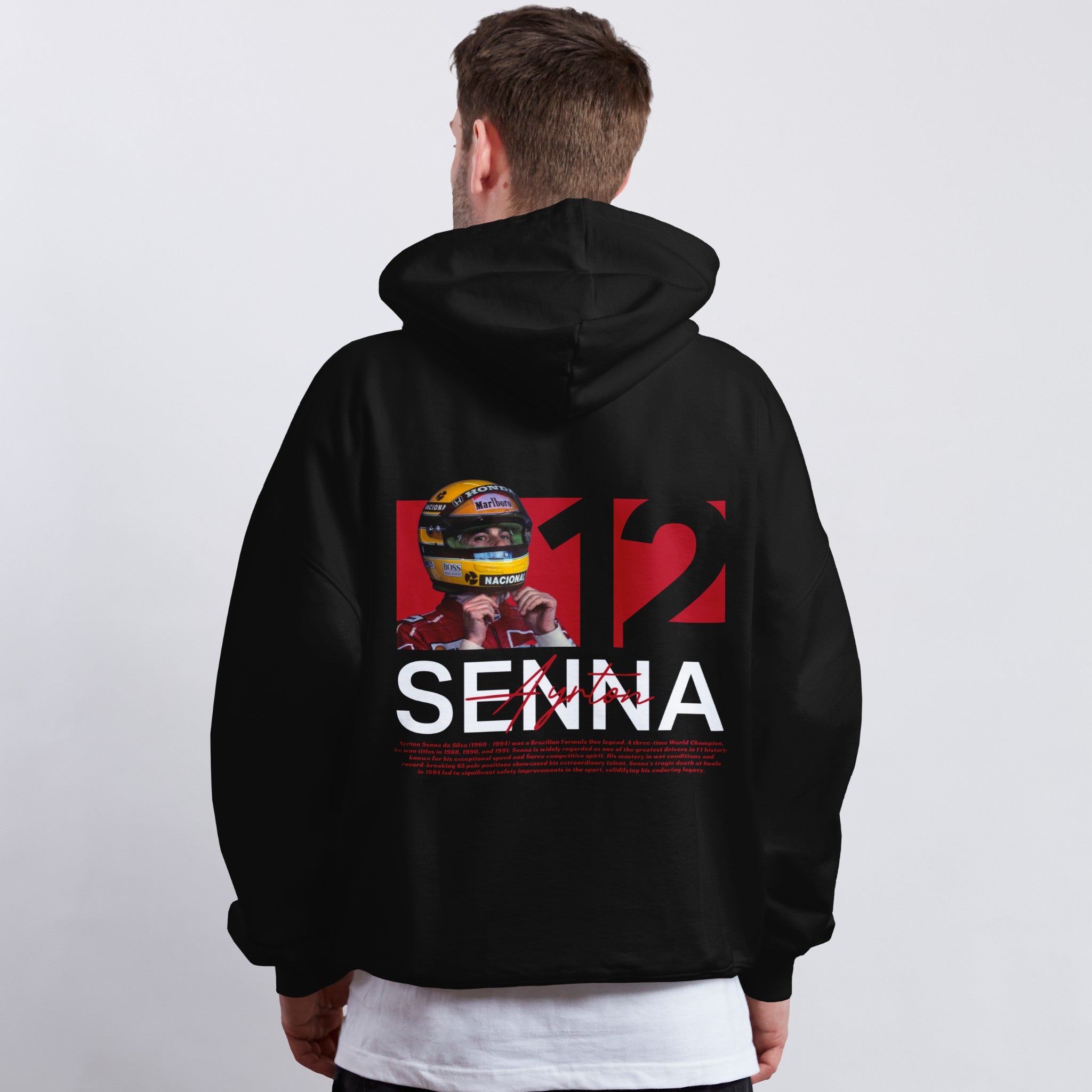 Senna Graphic Hoodie - Motorsport Merch - F1 Apparel - Clothing