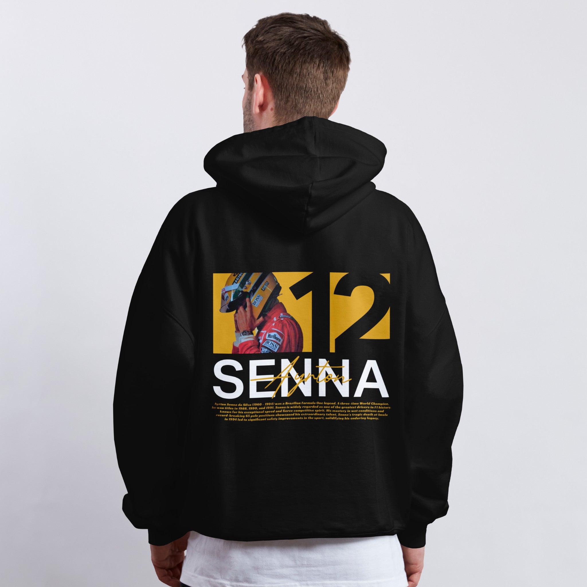 Senna Yellow Edition Hoodie - Motorsport Merch - F1 Apparel - Clothing
