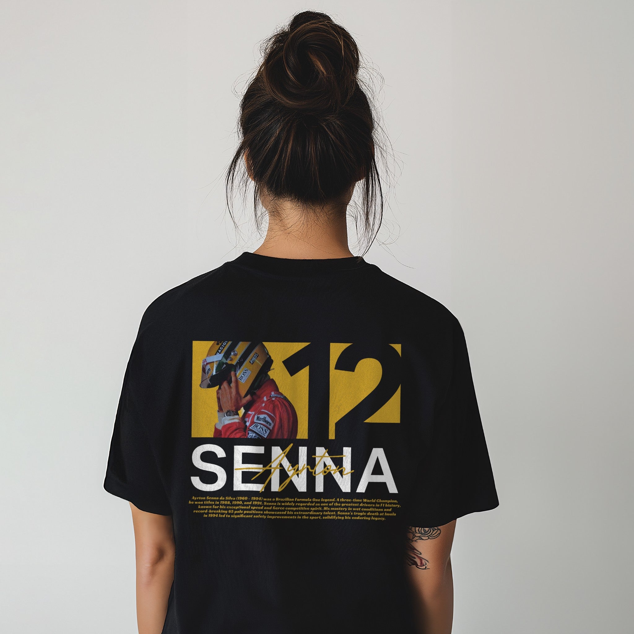 Senna Yellow Edition Tee - Motorsport Merch - F1 Apparel - Clothing