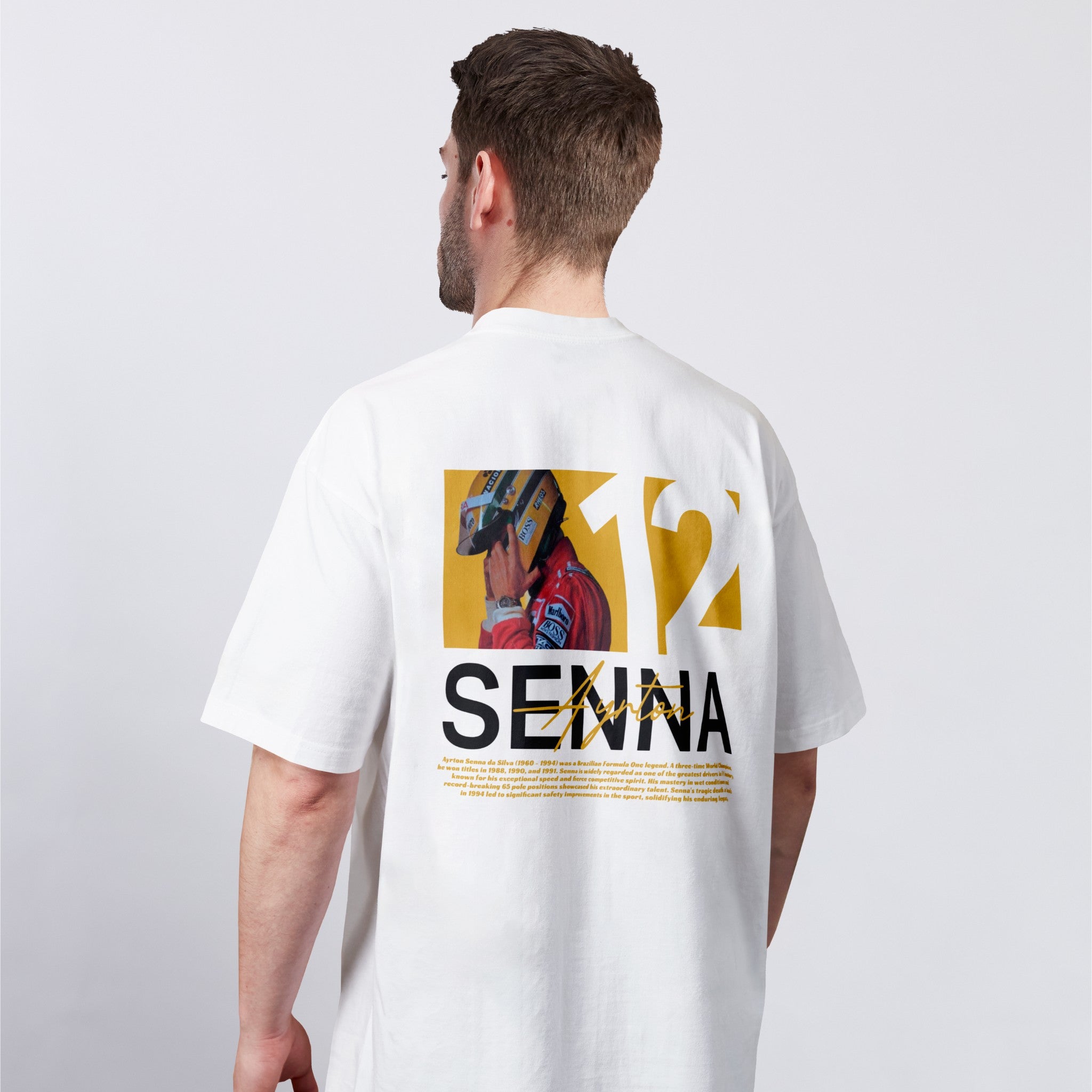 Senna Yellow Edition Tee - Motorsport Merch - F1 Apparel - Clothing
