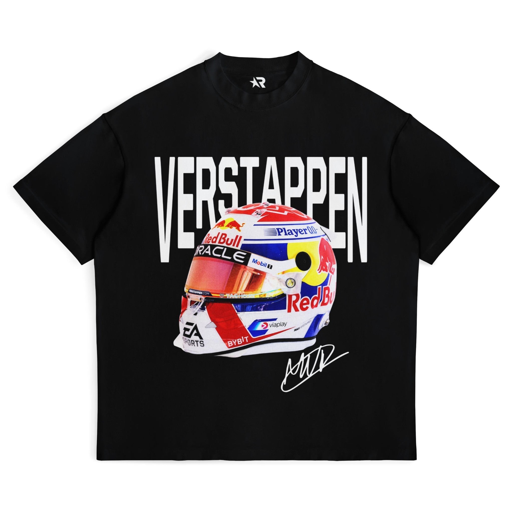 Verstappen Big Helmet Tee - Motorsport Merch - F1 Apparel - Clothing
