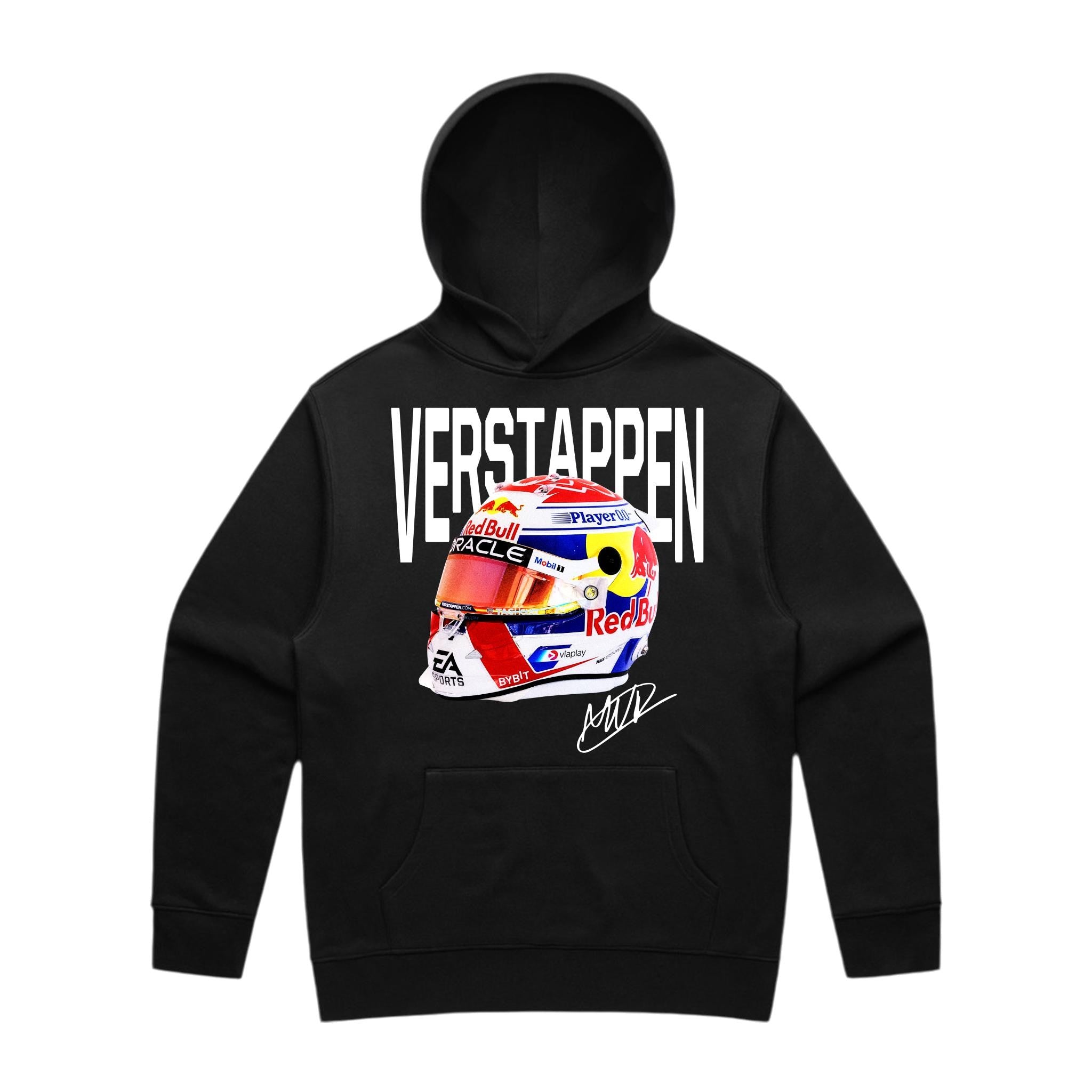 Verstappen Big Helmet Hoodie - Motorsport Merch - F1 Apparel - Clothing