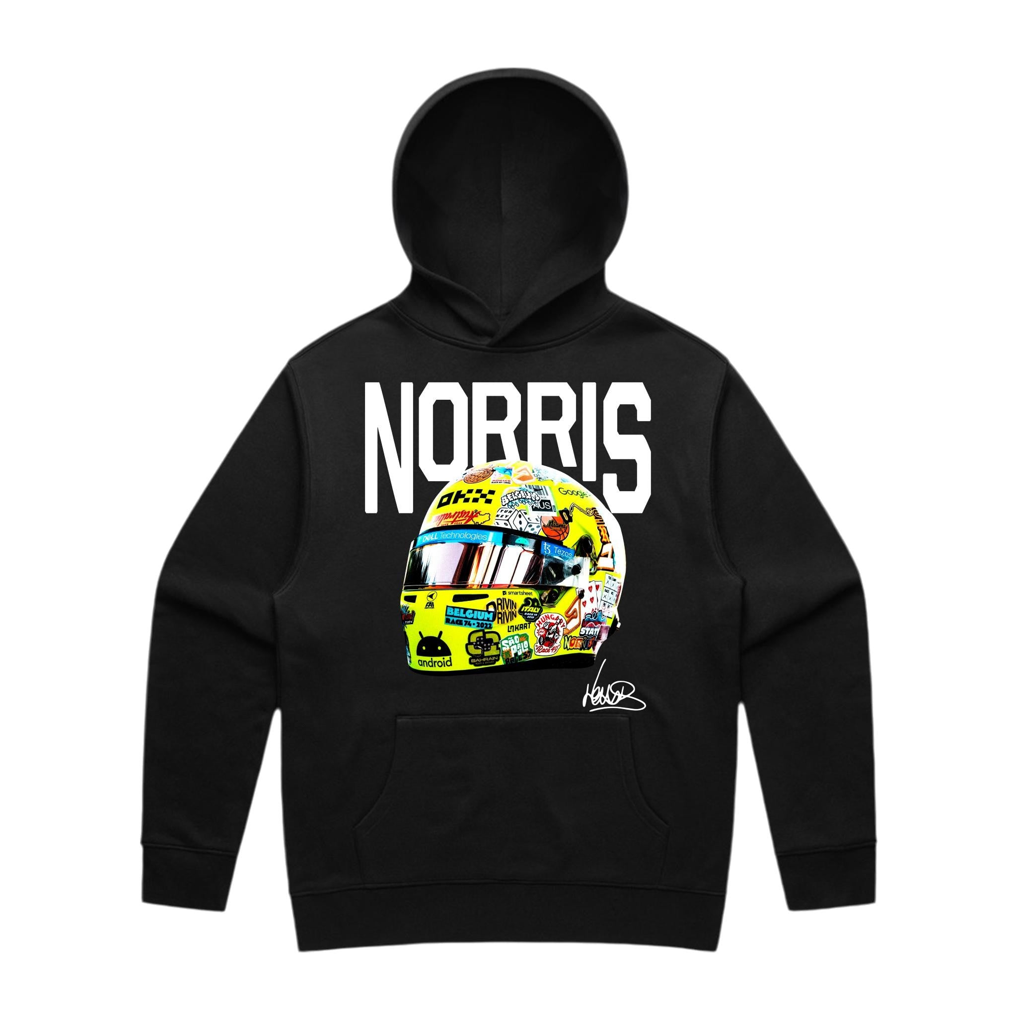 Norris Big Helmet Hoodie - Motorsport Merch - F1 Apparel - Clothing