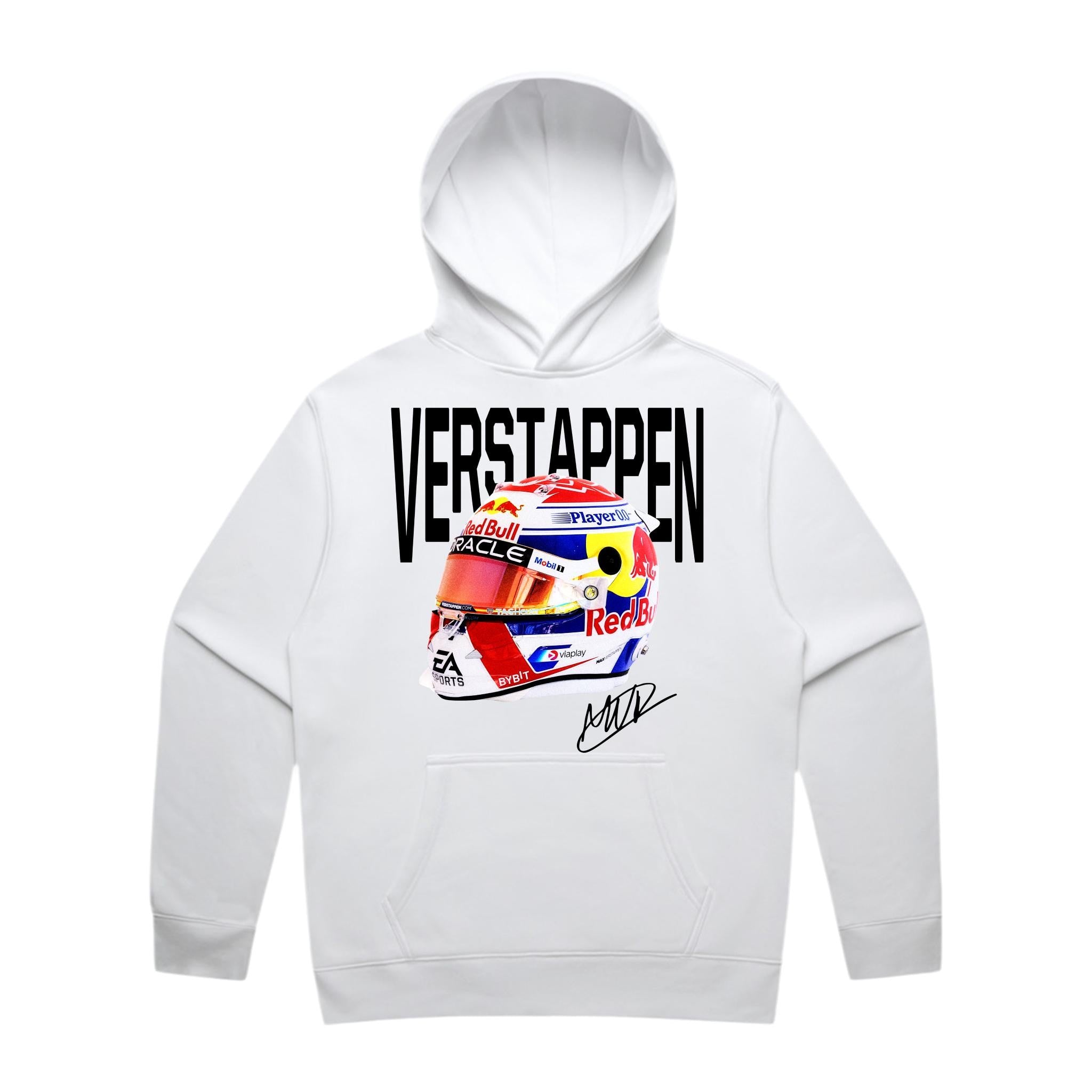 Verstappen Big Helmet Hoodie - Motorsport Merch - F1 Apparel - Clothing